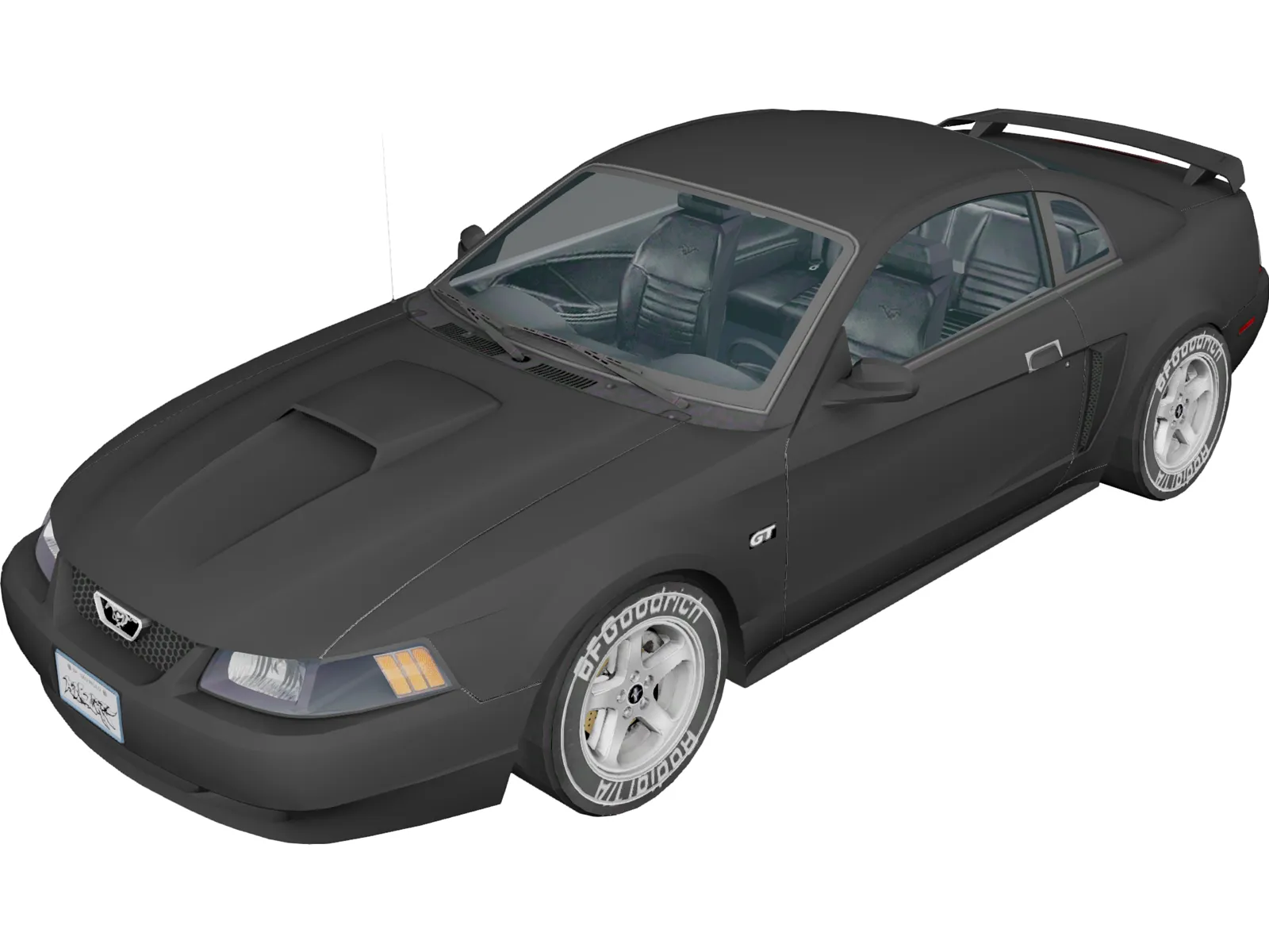 Ford Mustang GT (2000) 3D Model main preview