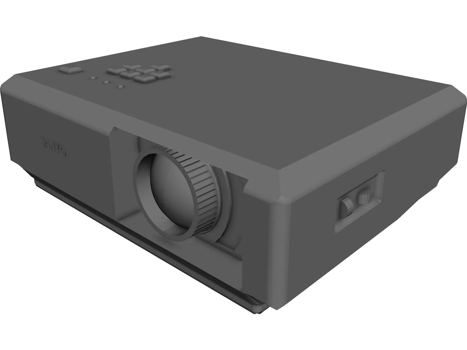 Sanyo Projector 3D Model main preview