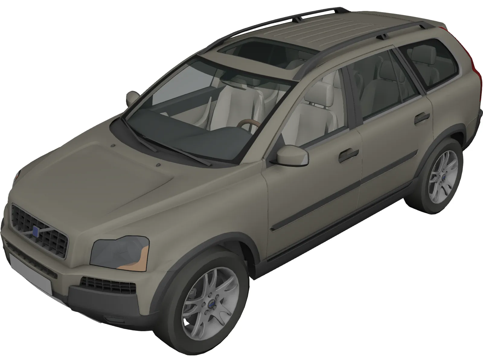 Volvo XC90 3D Model main preview