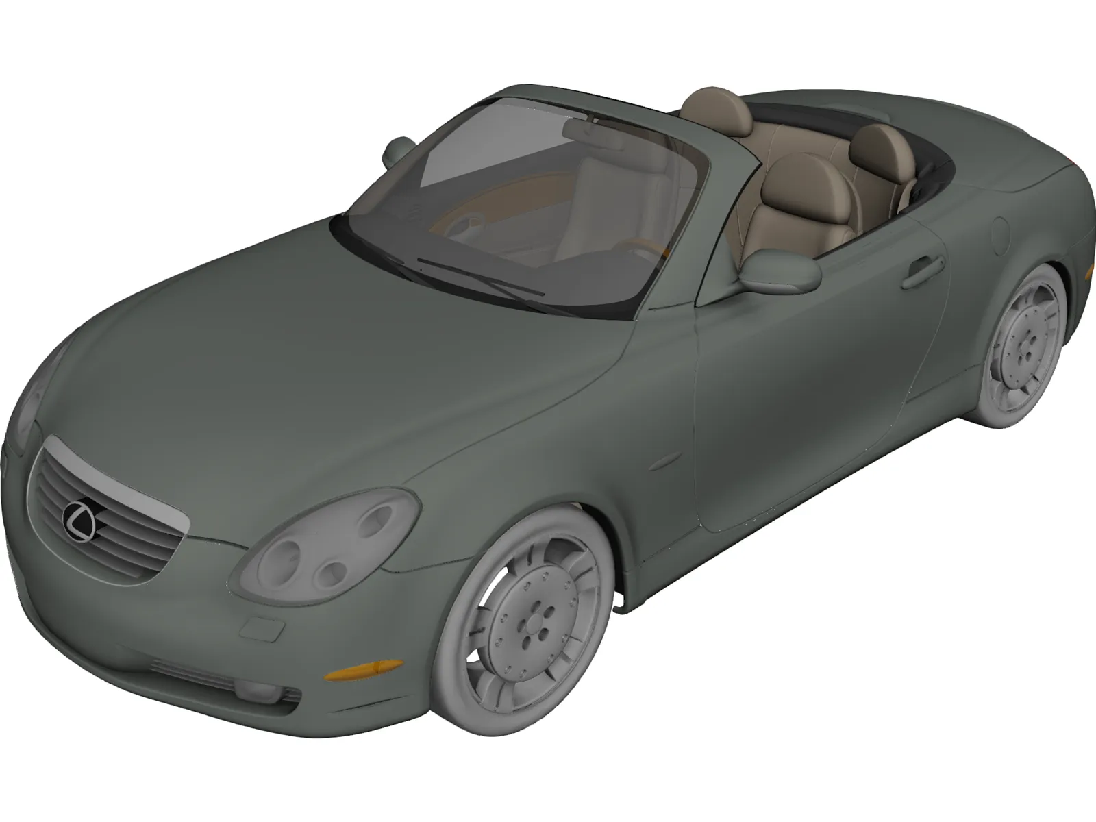 Lexus SC430 (2010) 3D Model main preview