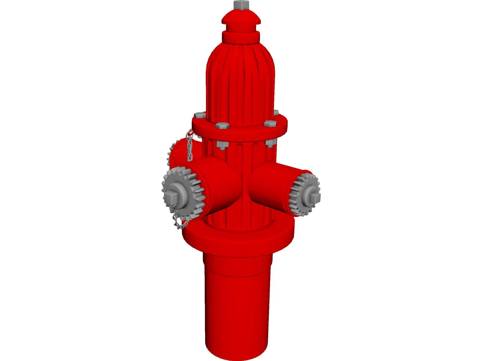 Brandkraan 3D Model main preview
