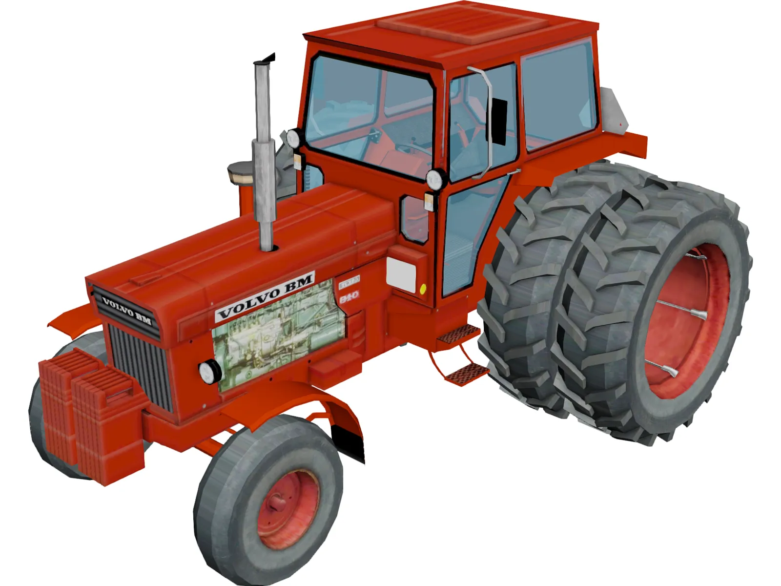 Volvo BM 800 Series Tractor 3D Model main preview