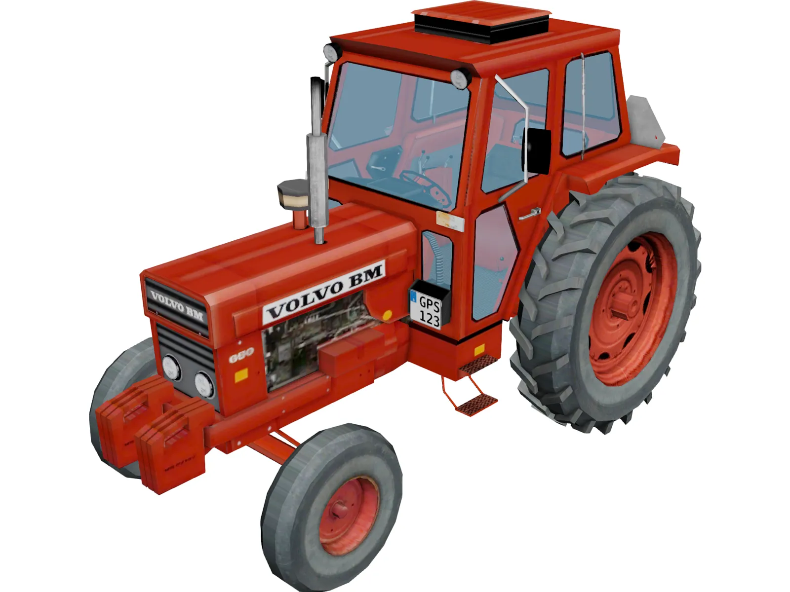 Volvo BM T650 Tractor 3D Model main preview