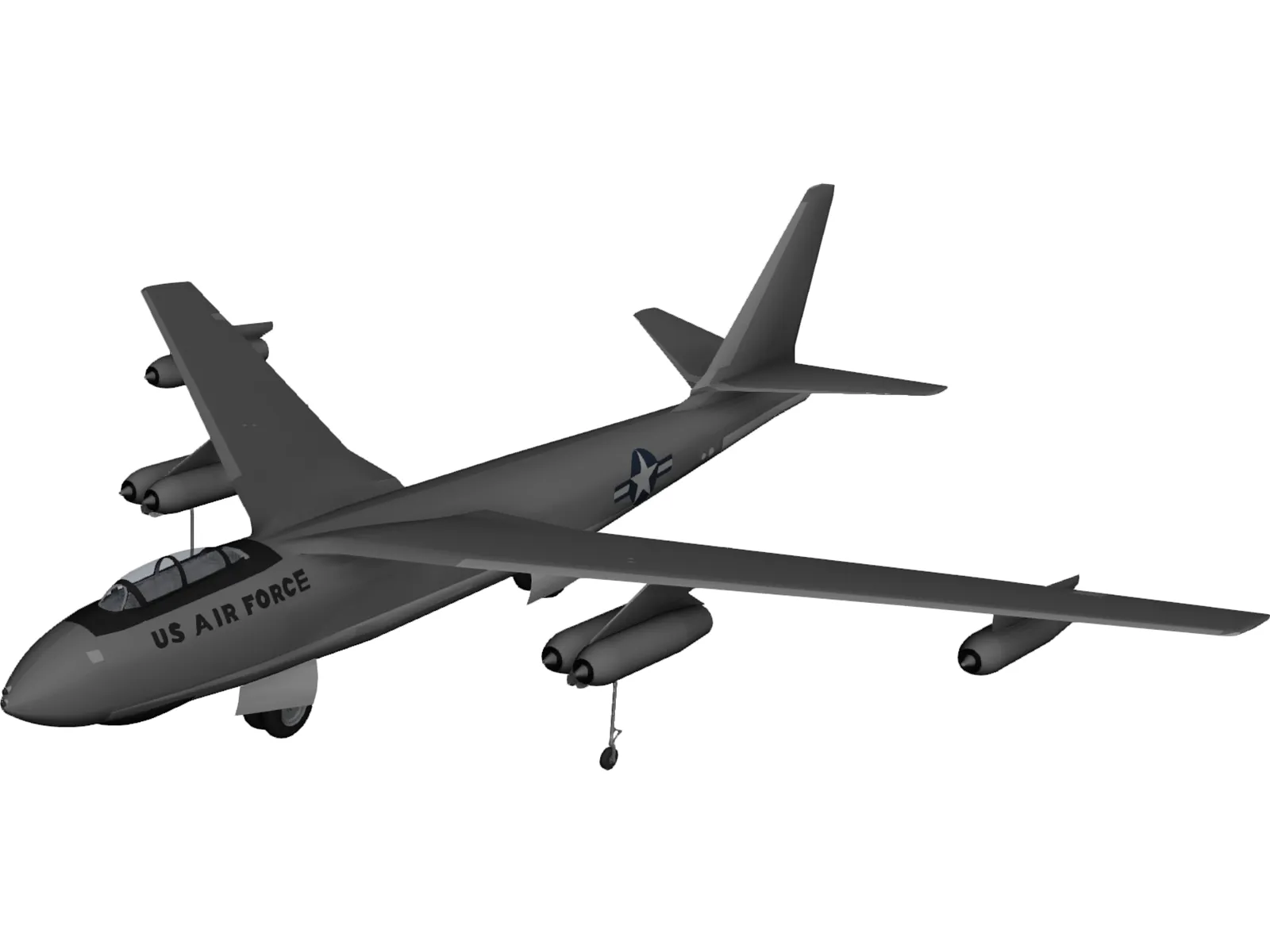 Boeing B-47 3D Model main preview