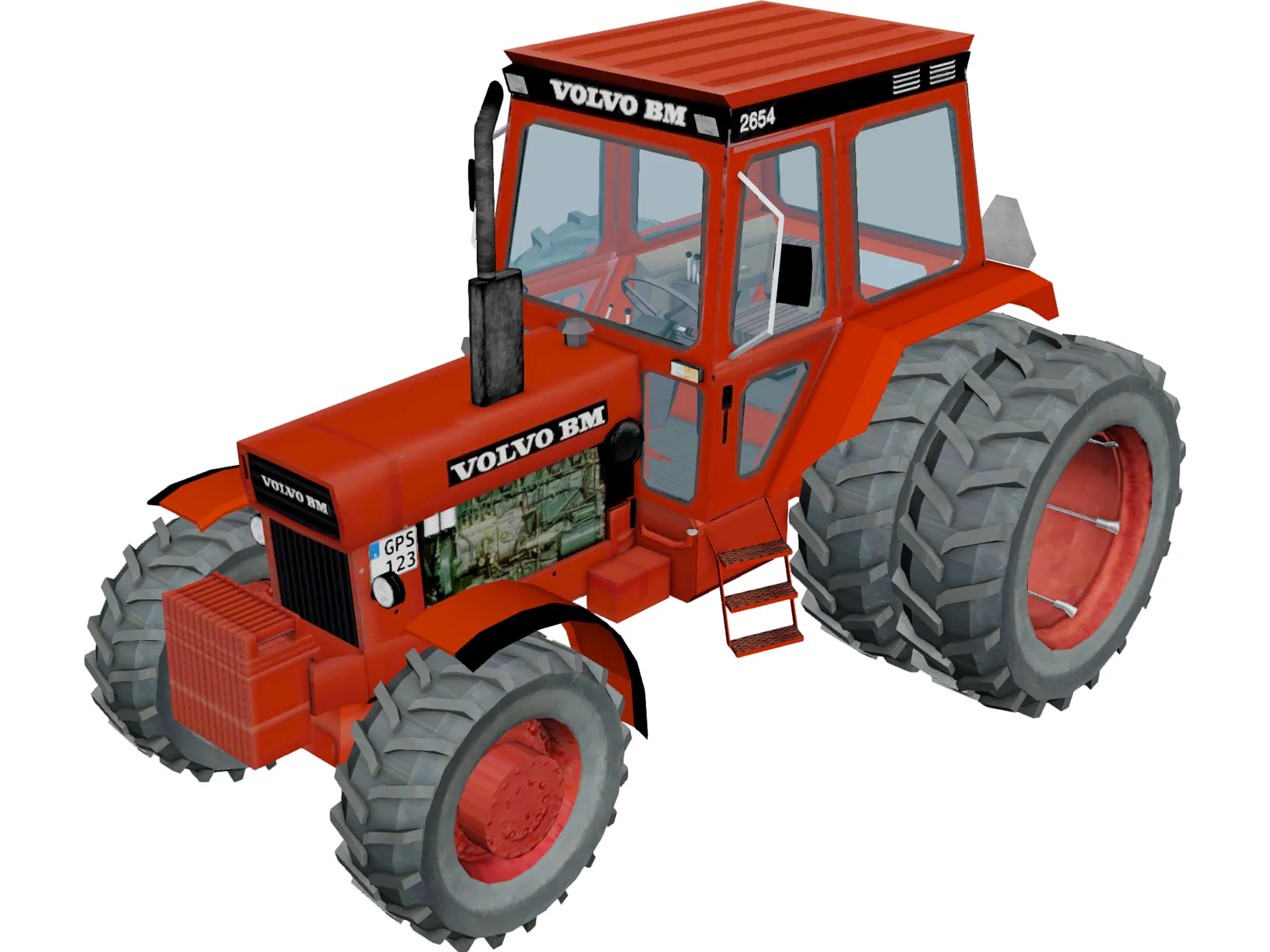 Volvo BM 2654 Tractor 3D Model main preview