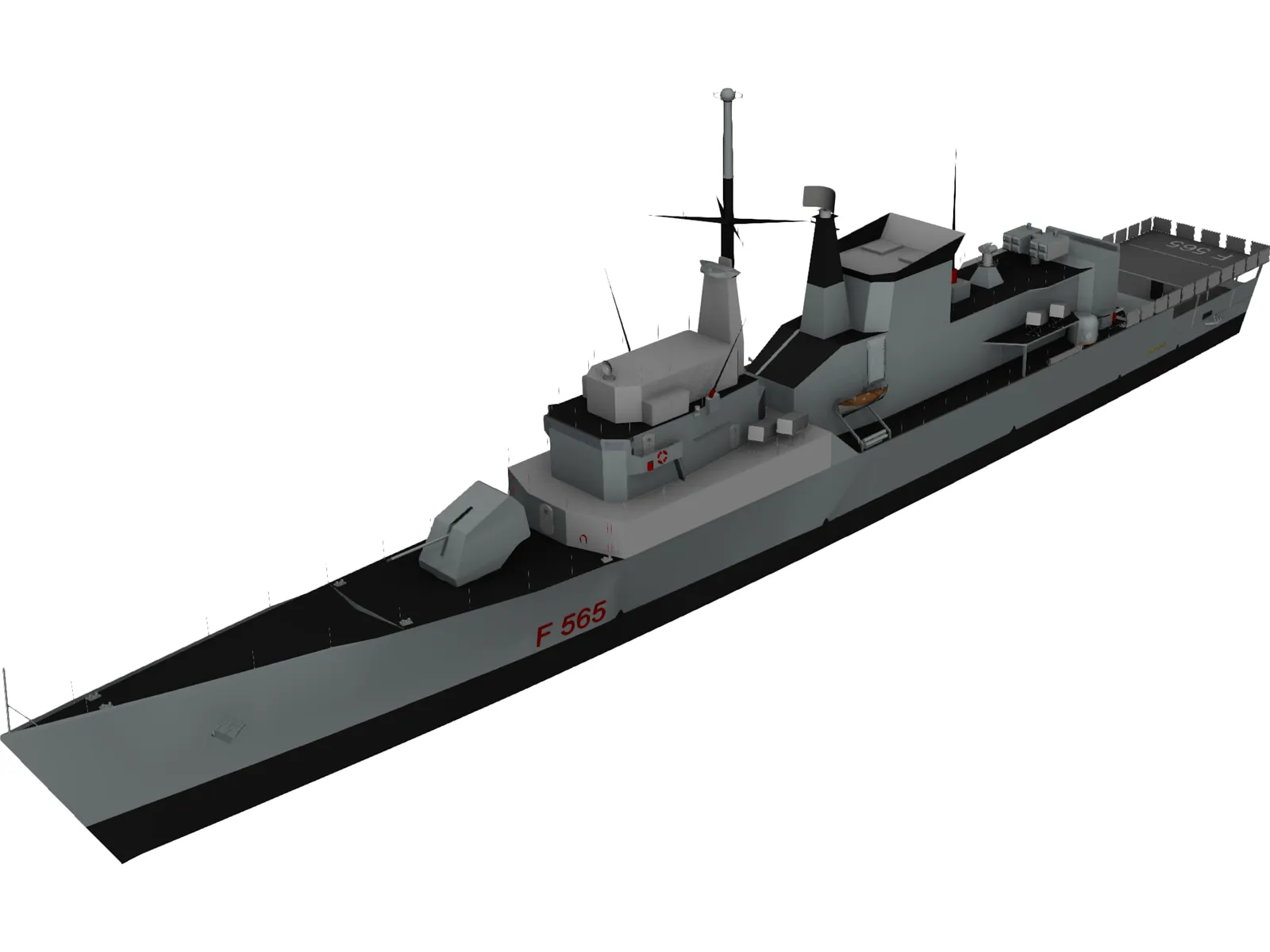 Sagittario Ship 3D Model main preview