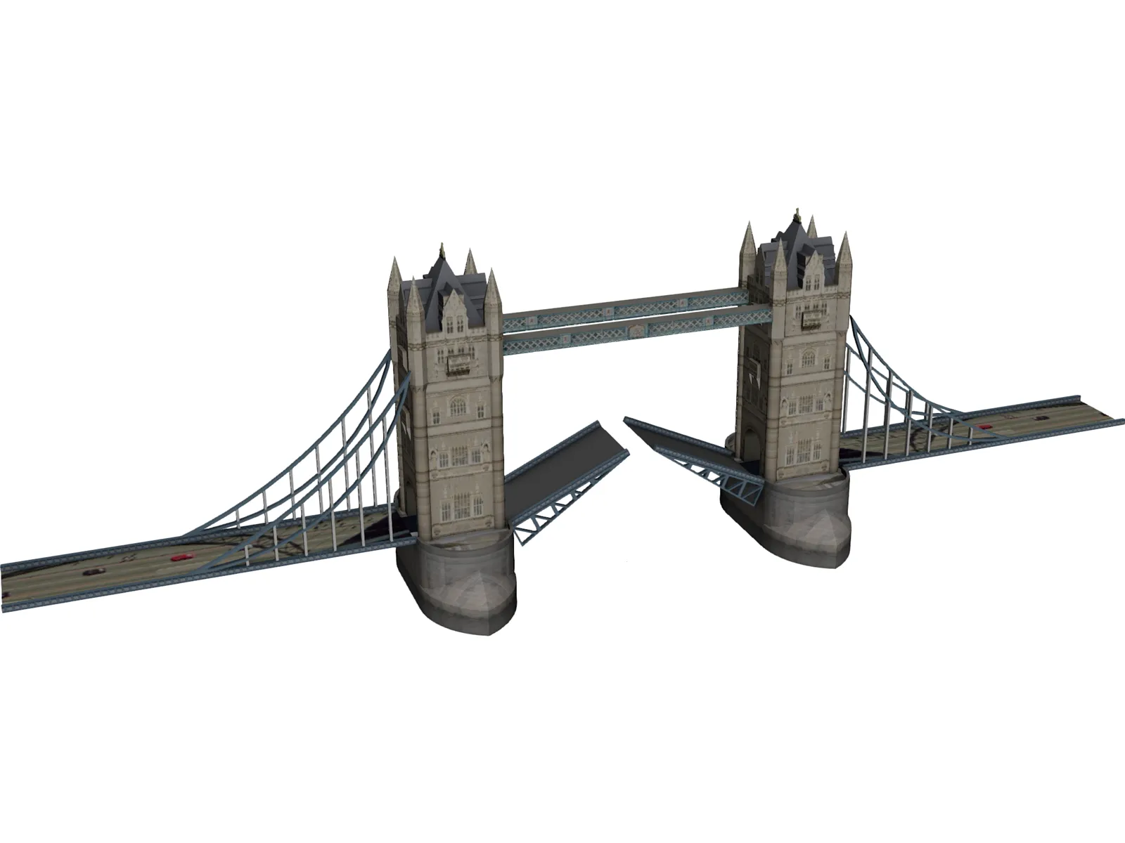 Tower Bridge London 3D Model main preview