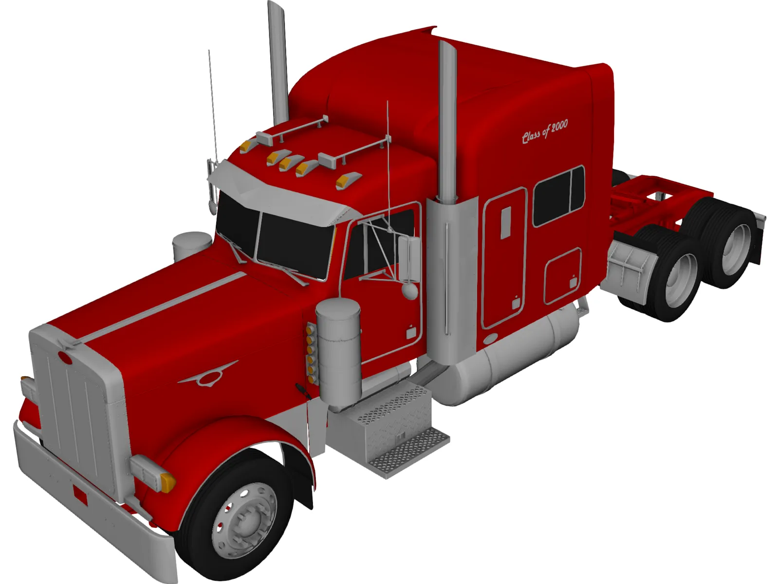 Peterbilt 379 (2009) 3D Model main preview