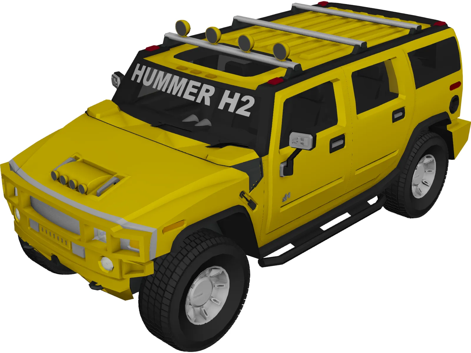 Hummer H2 Custom 3D Model main preview