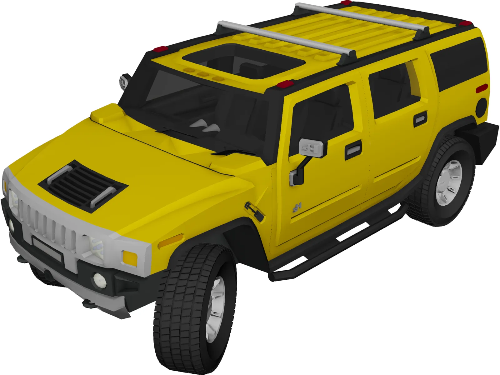 Hummer H2 3D Model main preview