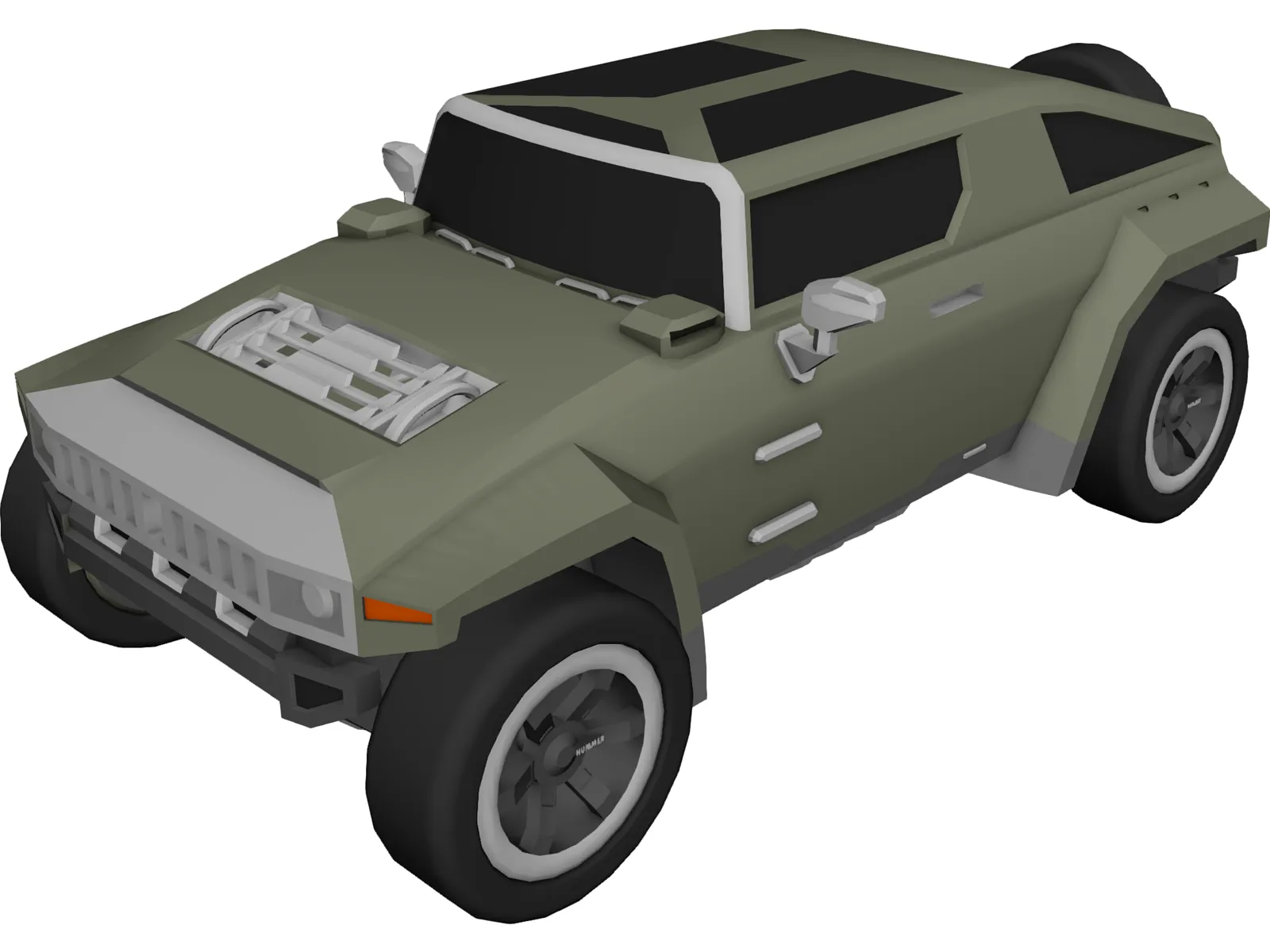 Hummer HX Concept (2010) 3D Model main preview