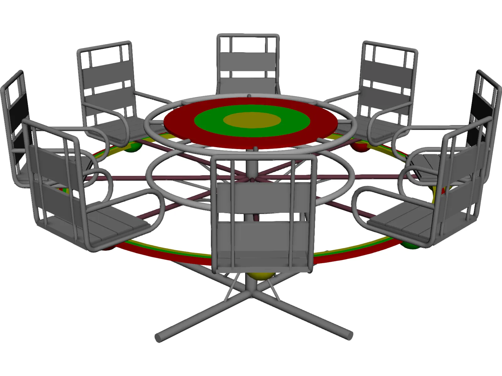 Carousel 3D Model main preview