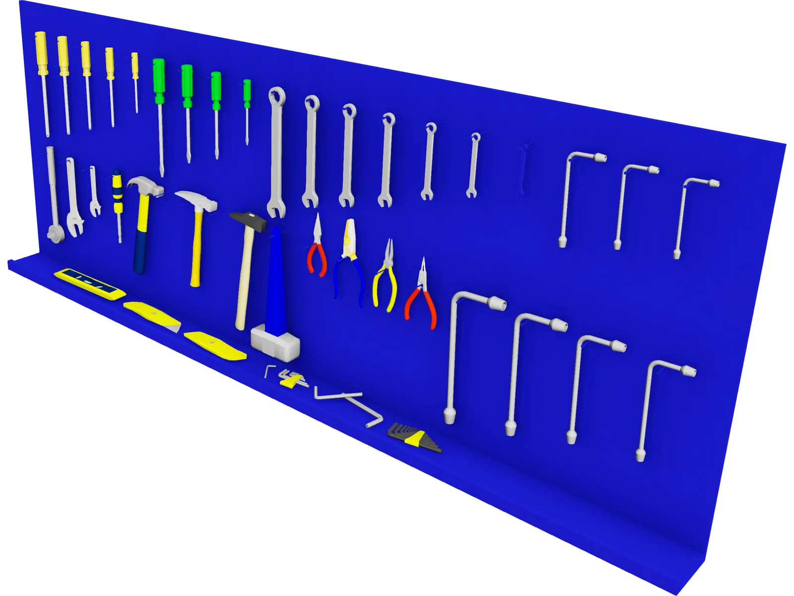 Mechanics Tools 3D Model main preview