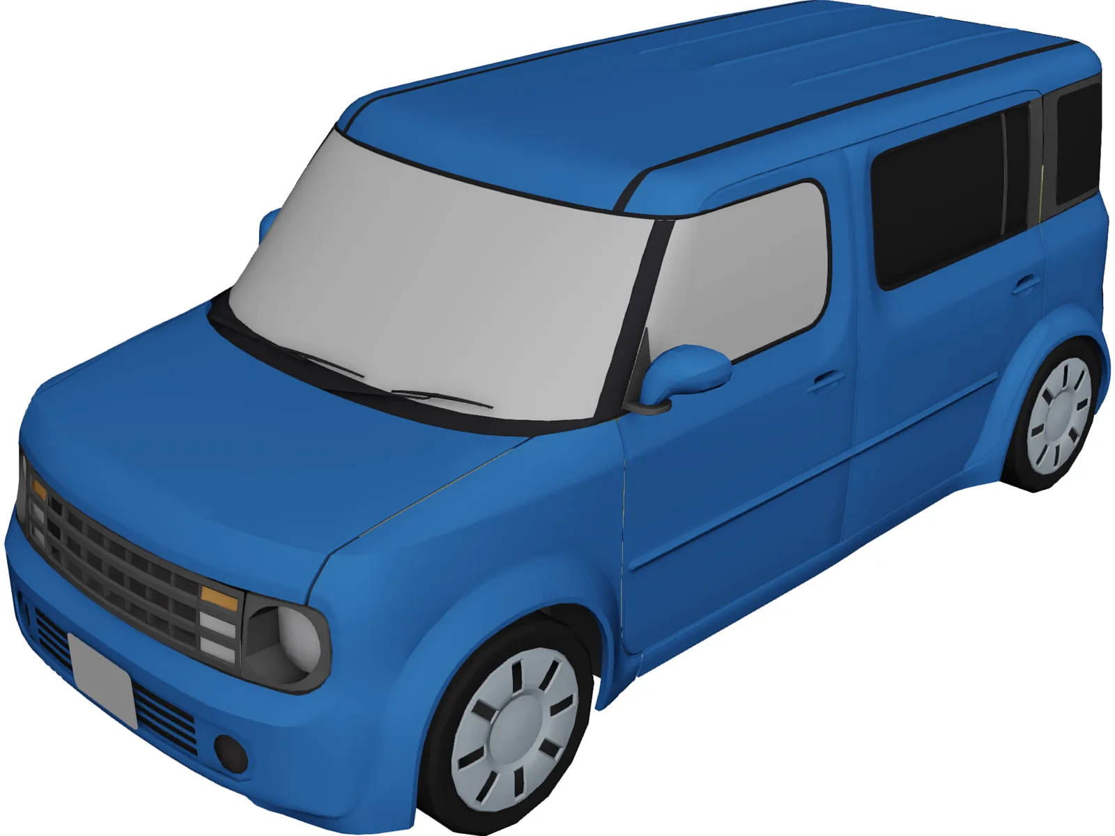 Nissan Cube 3D Model main preview