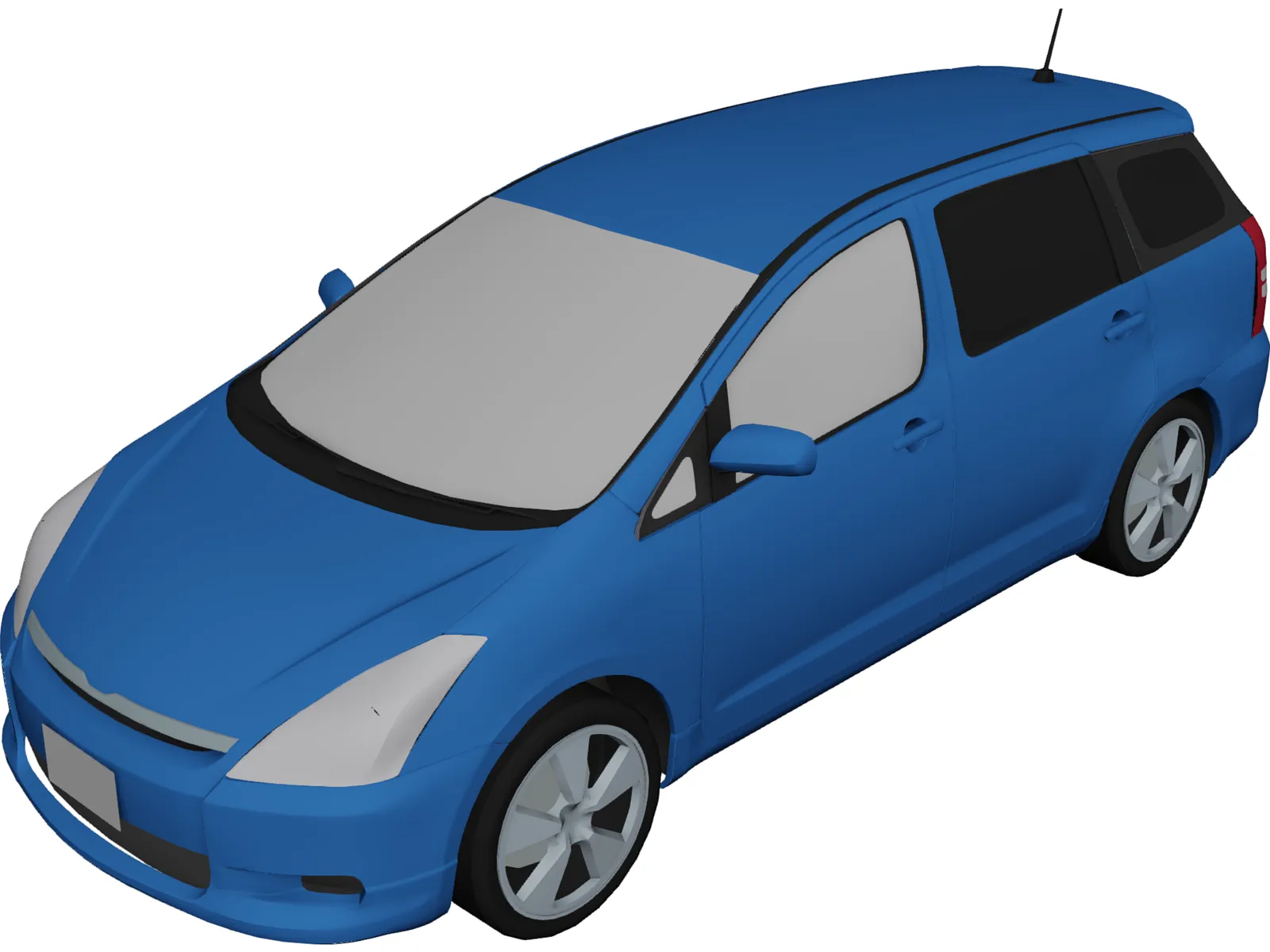 Toyota Wish 3D Model main preview