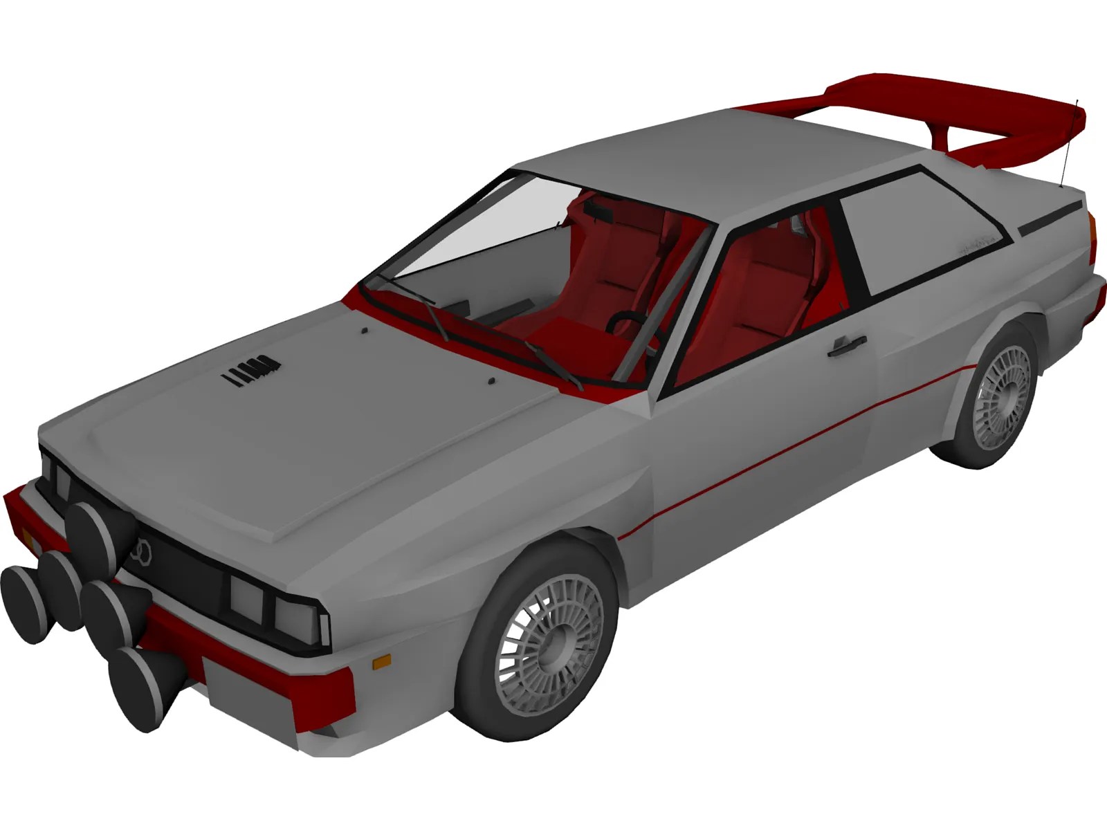 Audi Sport Quattro 3D Model main preview