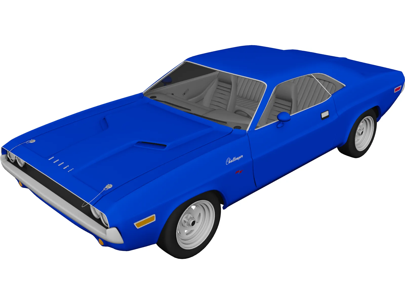 Dodge Challenger R/T (1970) 3D Model main preview