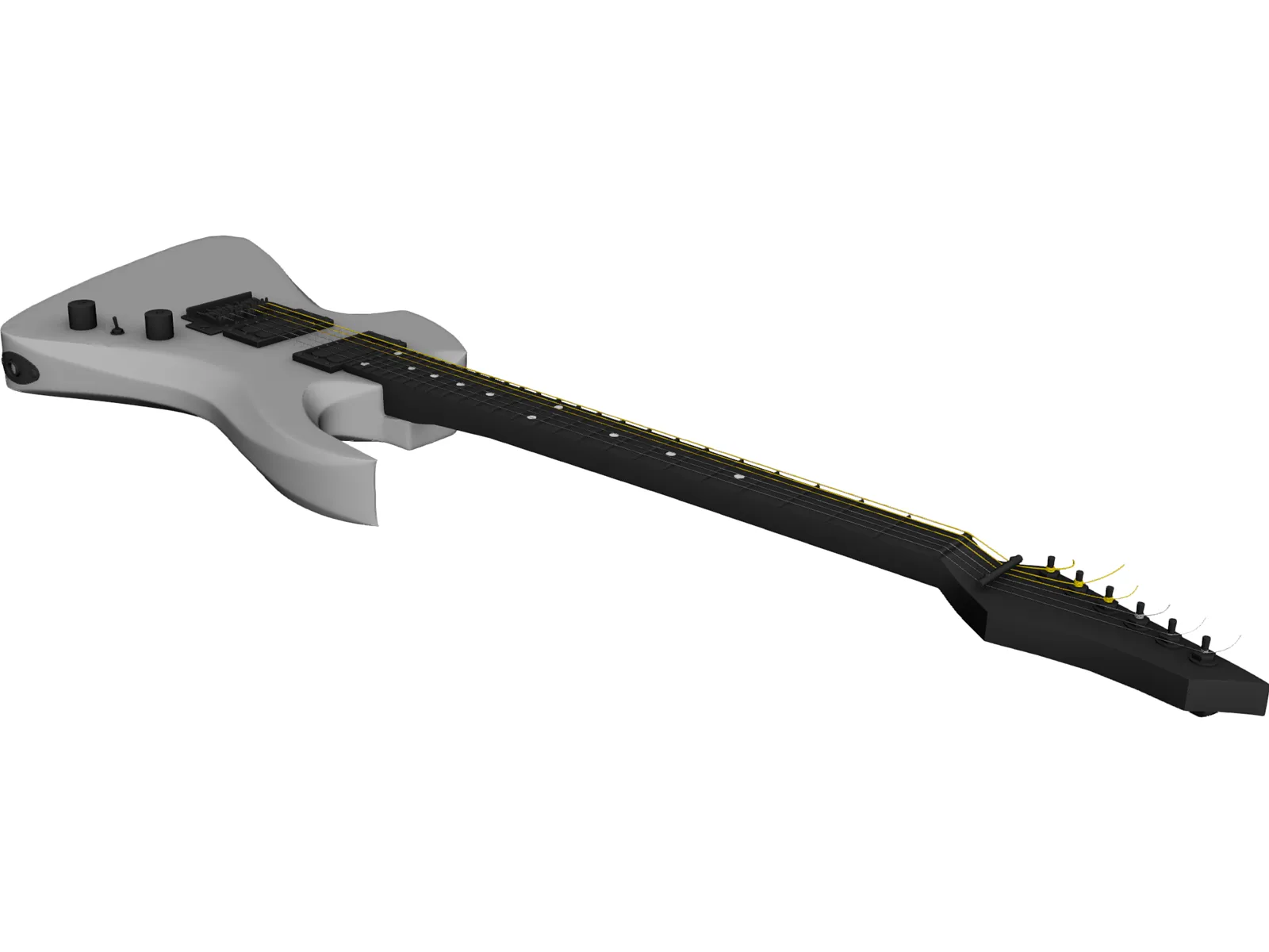 Guitar Electric 3D Model main preview