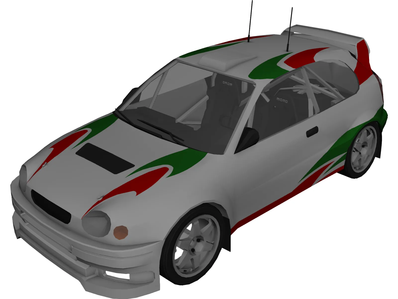 Toyota Corolla WRC (1998) 3D Model main preview