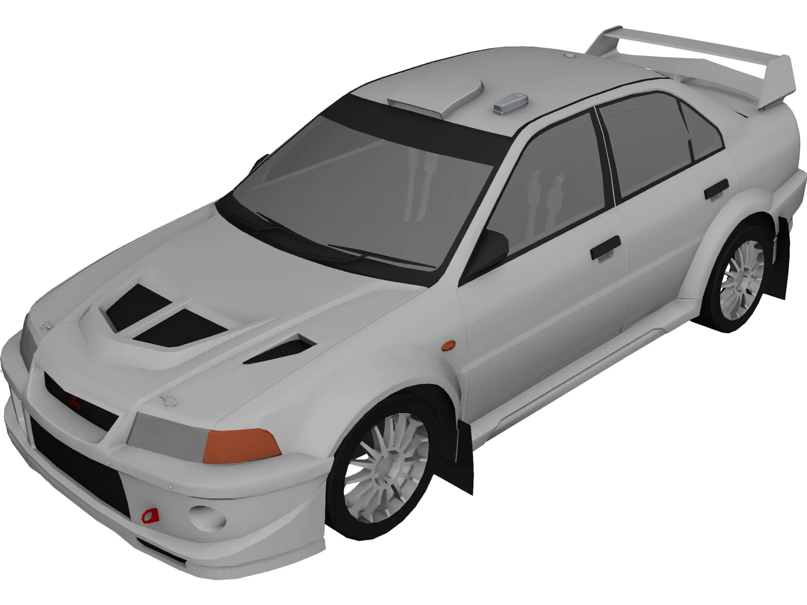 Mitsubishi Lancer Evo VI (1999) 3D Model main preview