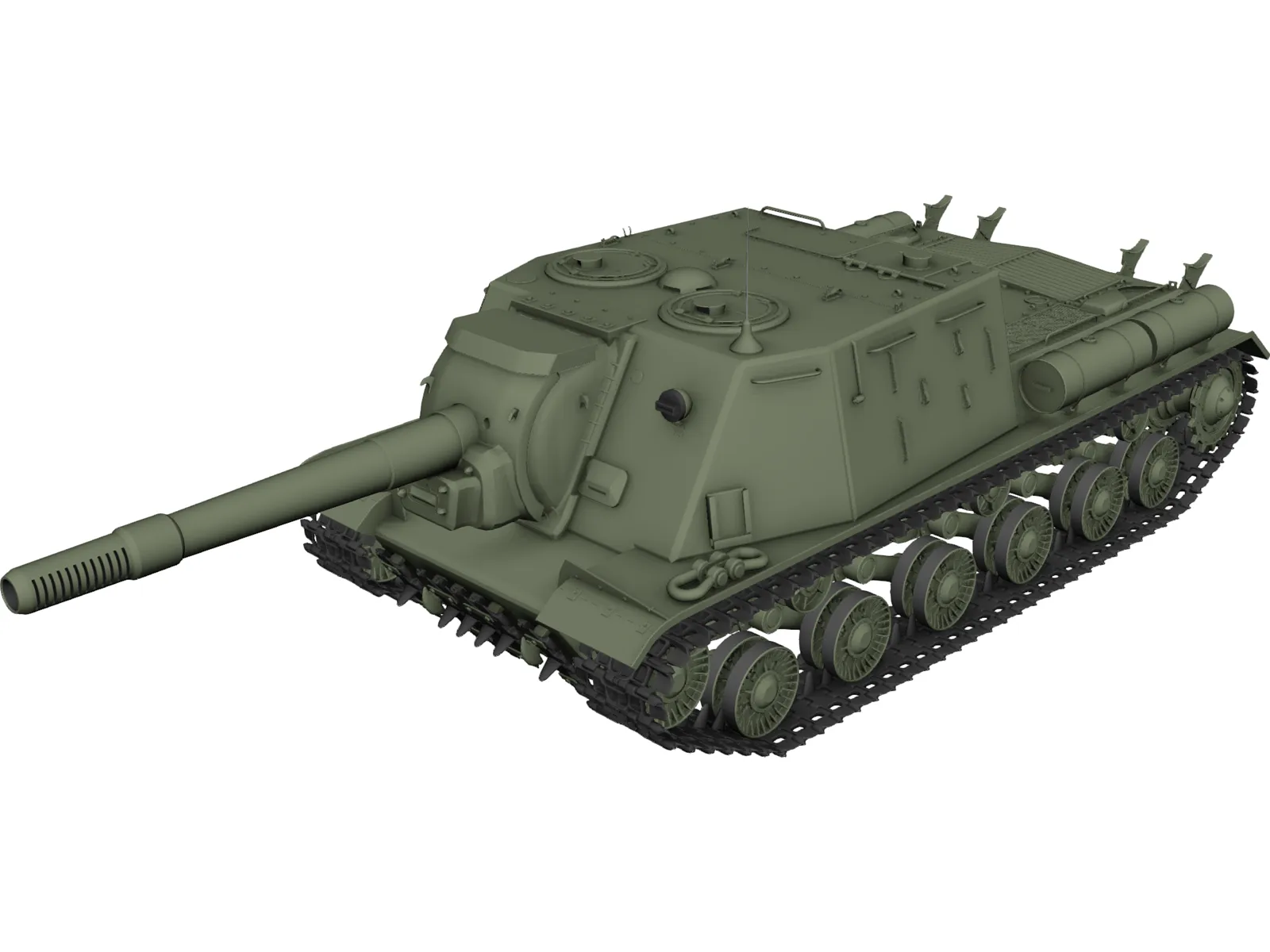 ISU-152 3D Model main preview