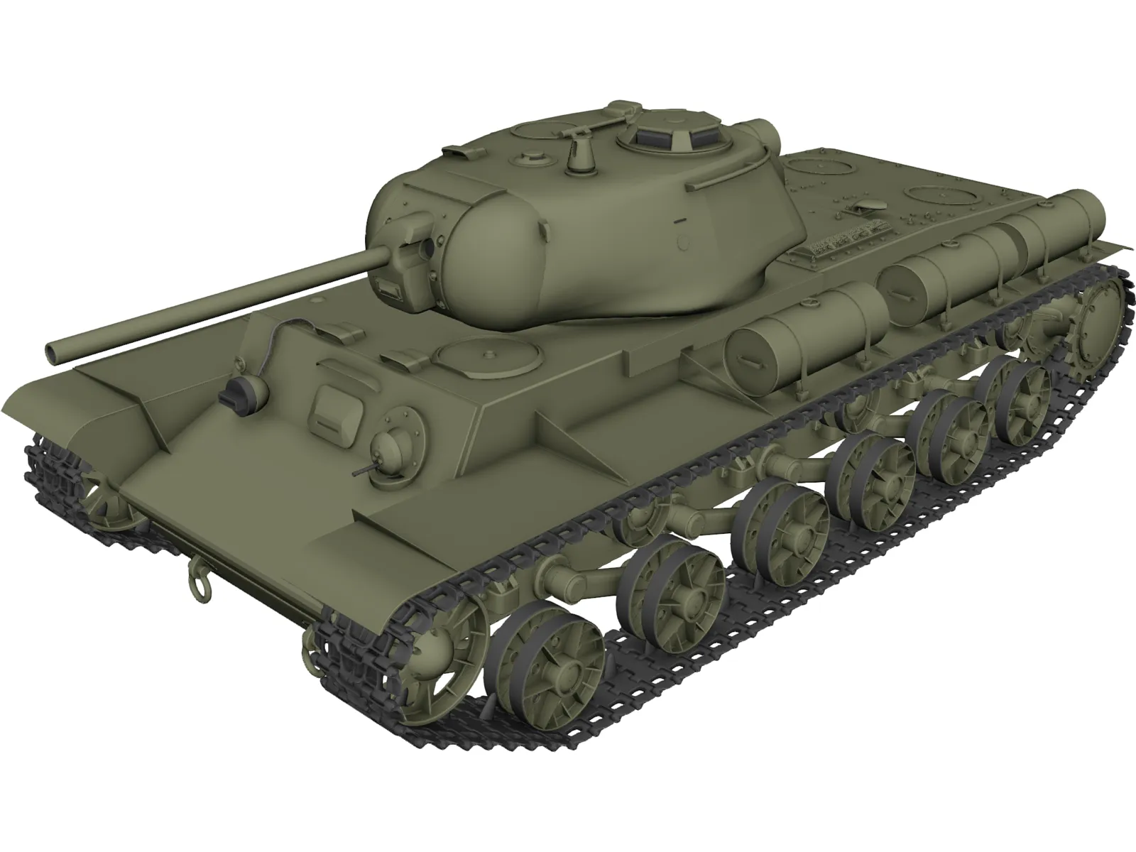KV-1S 3D Model main preview