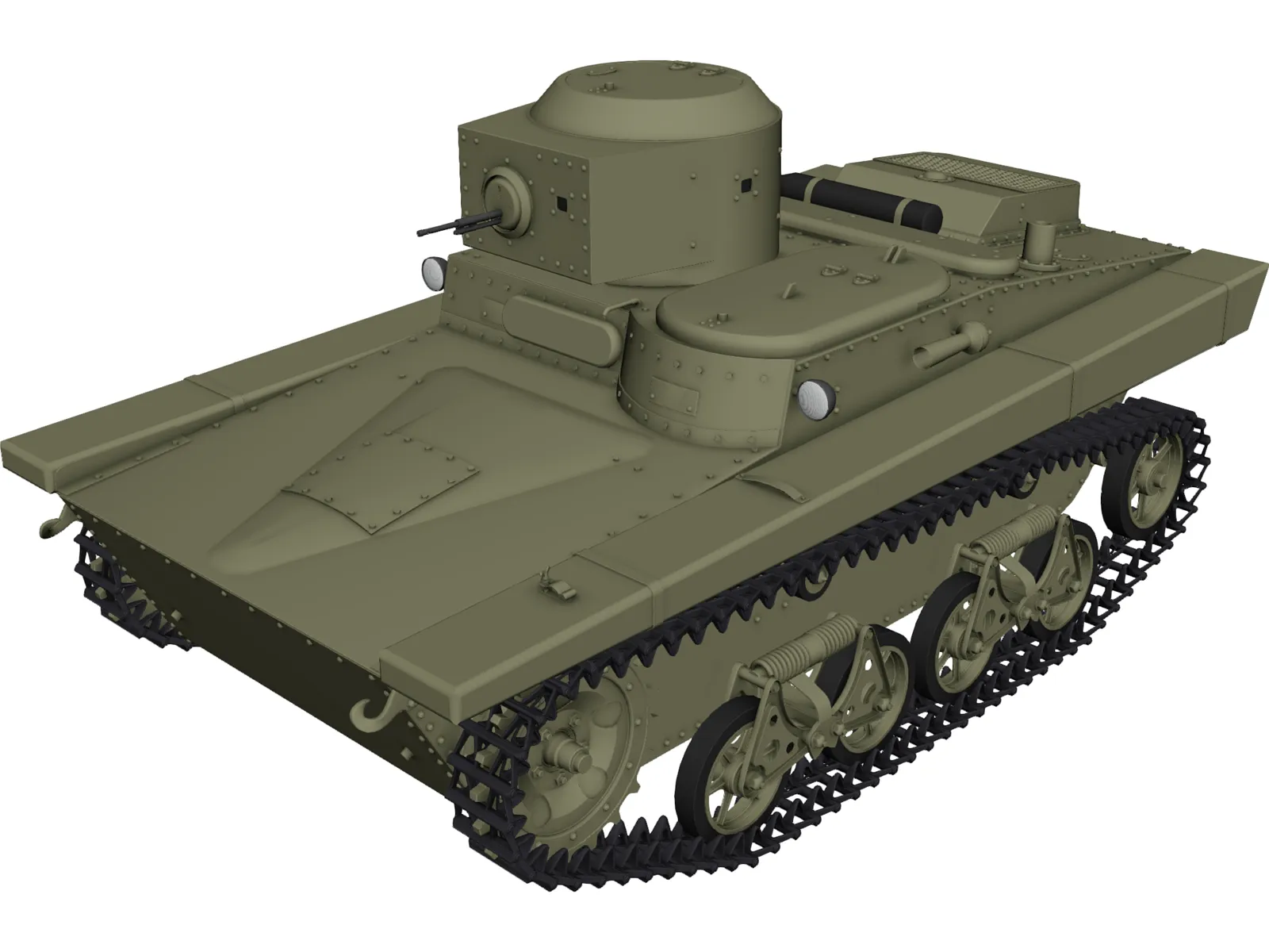 T37A 3D Model main preview