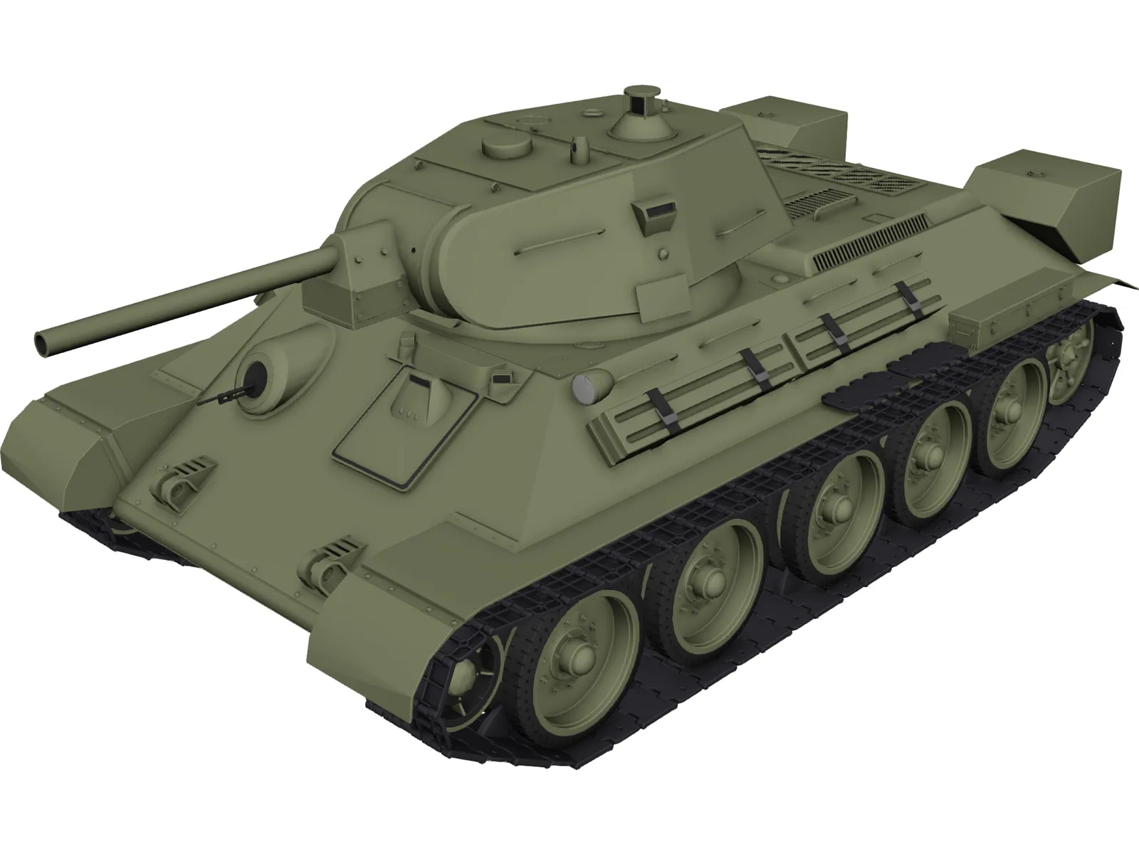 T34 (1976) 3D Model main preview