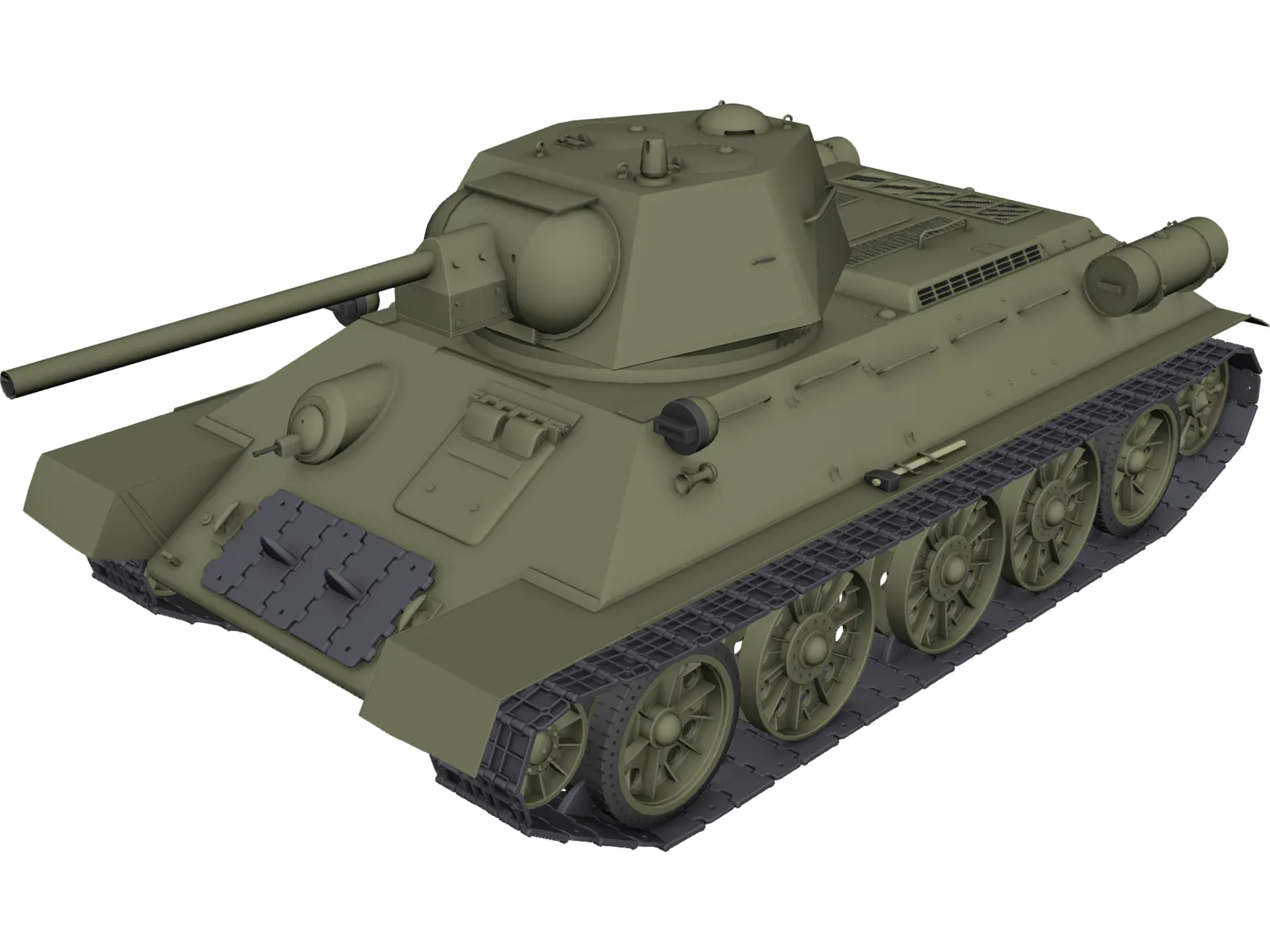 T34 (1977) 3D Model main preview
