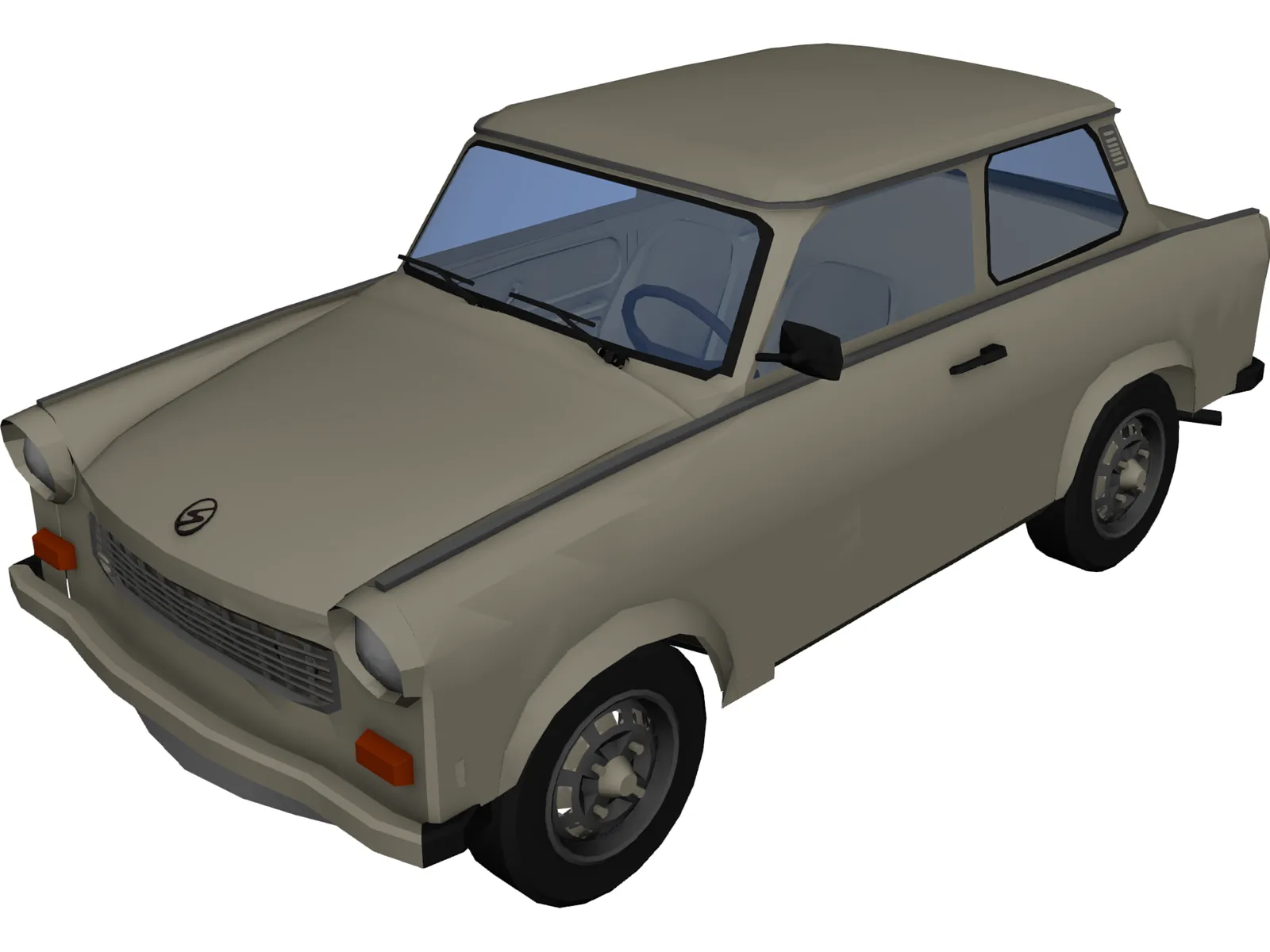 Trabant 601 3D Model main preview