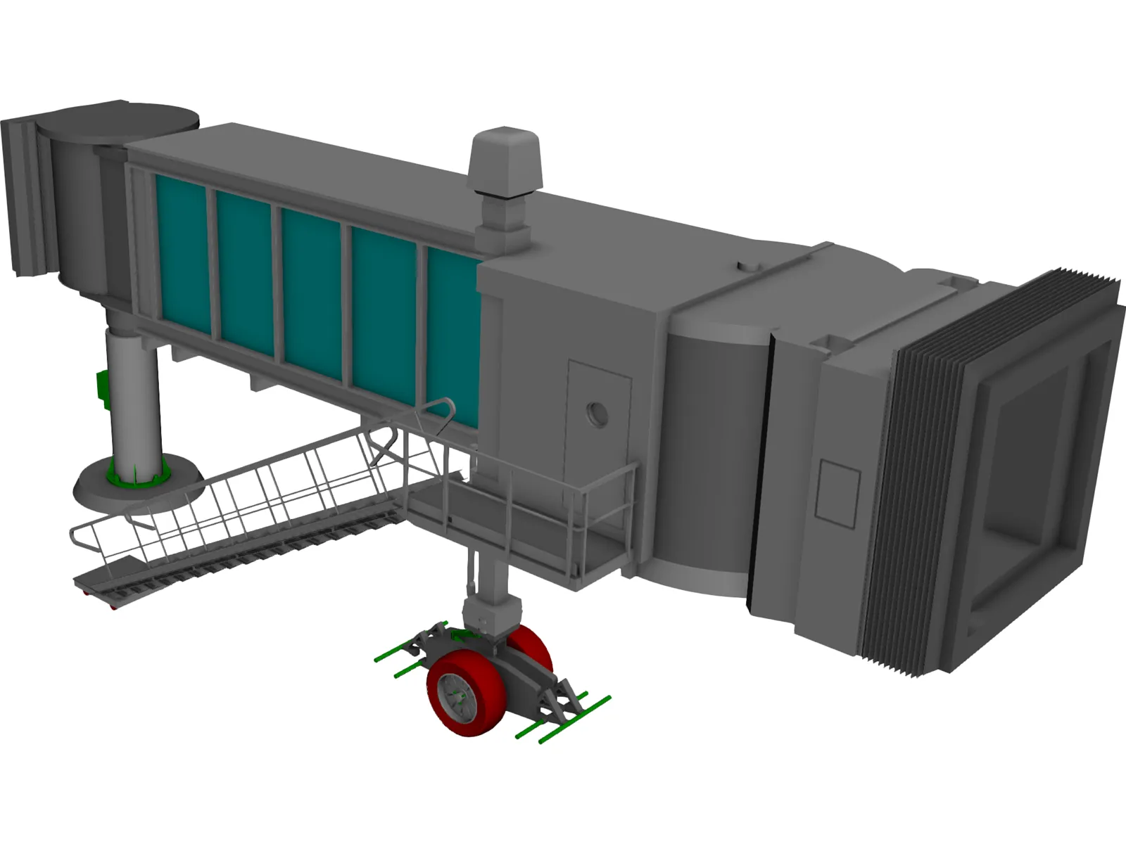 Airport Passenger Loading Bridge 3D Model main preview
