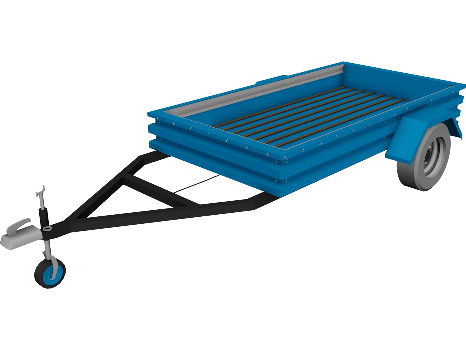Trailer 1x-Axis 3D Model main preview