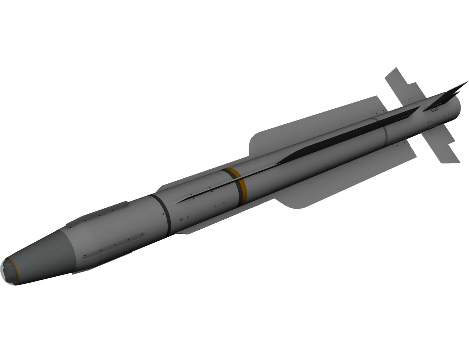 MBDA MICA Missile 3D Model main preview