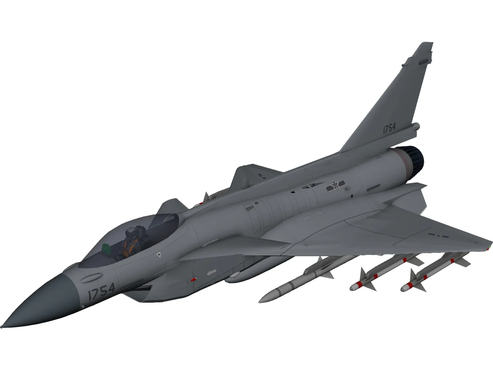 J-10C 3D Model main preview