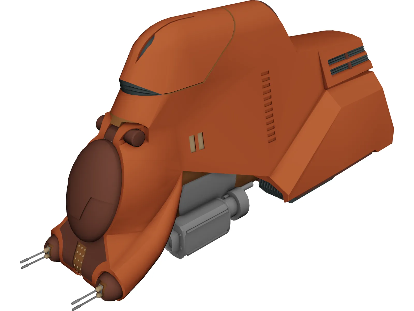 MTT Armored Transporter 3D Model main preview