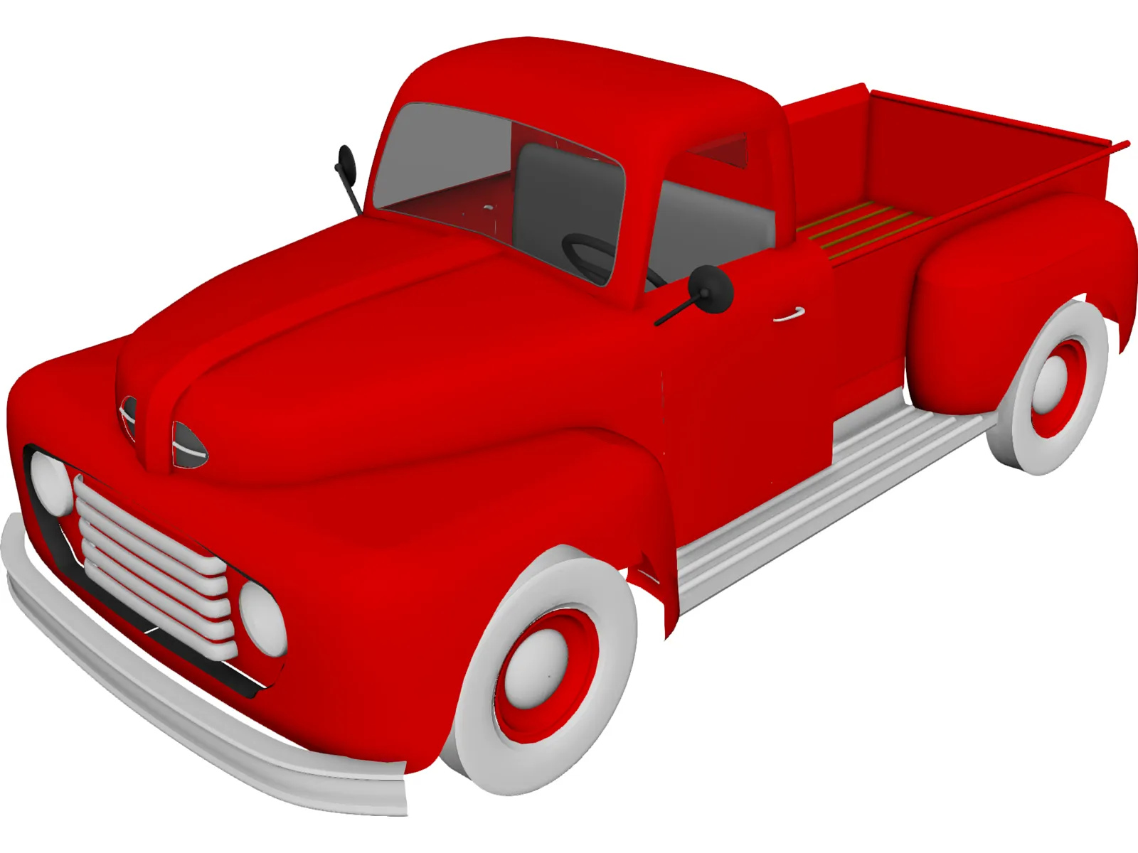 Ford F-1 Pickup (1950) 3D Model main preview