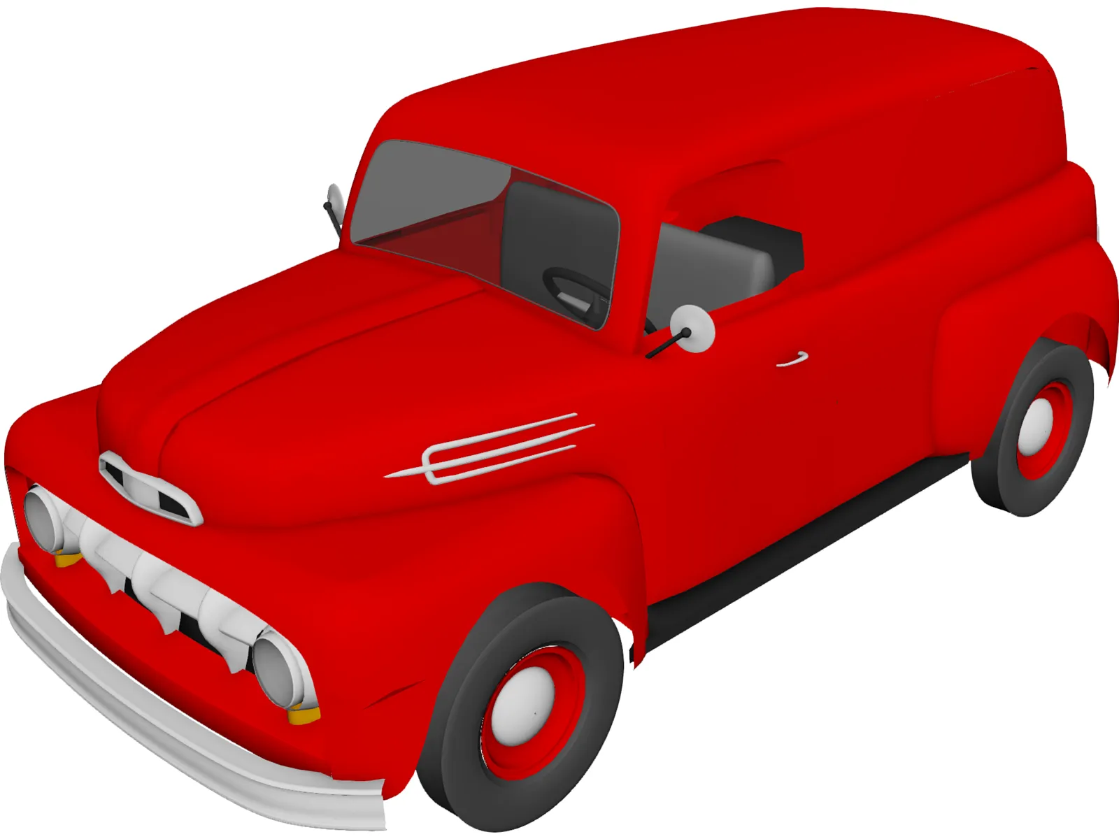 Ford Panel (1952) 3D Model main preview