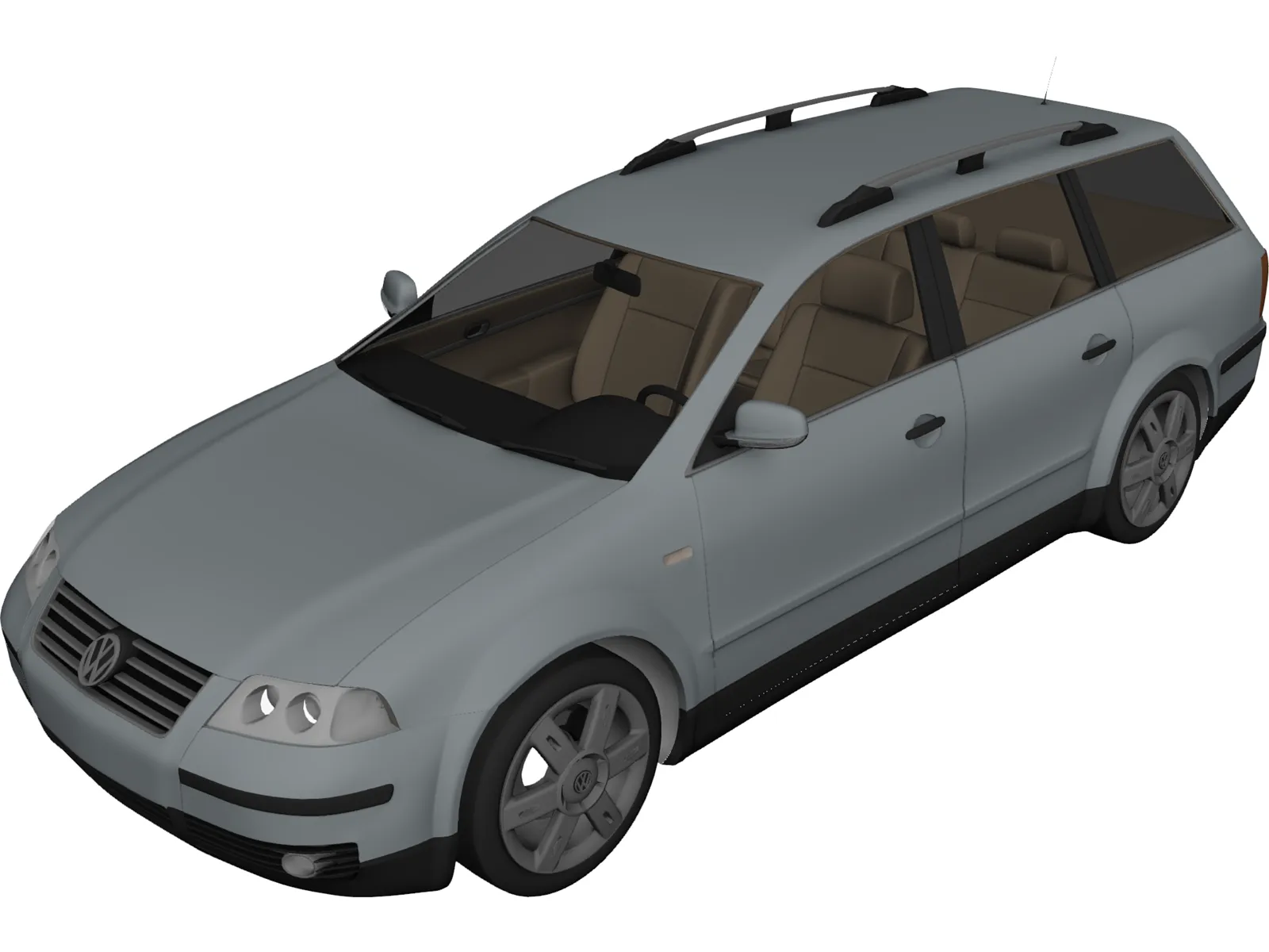 Volkswagen Passat Variant Wagon 3D Model main preview