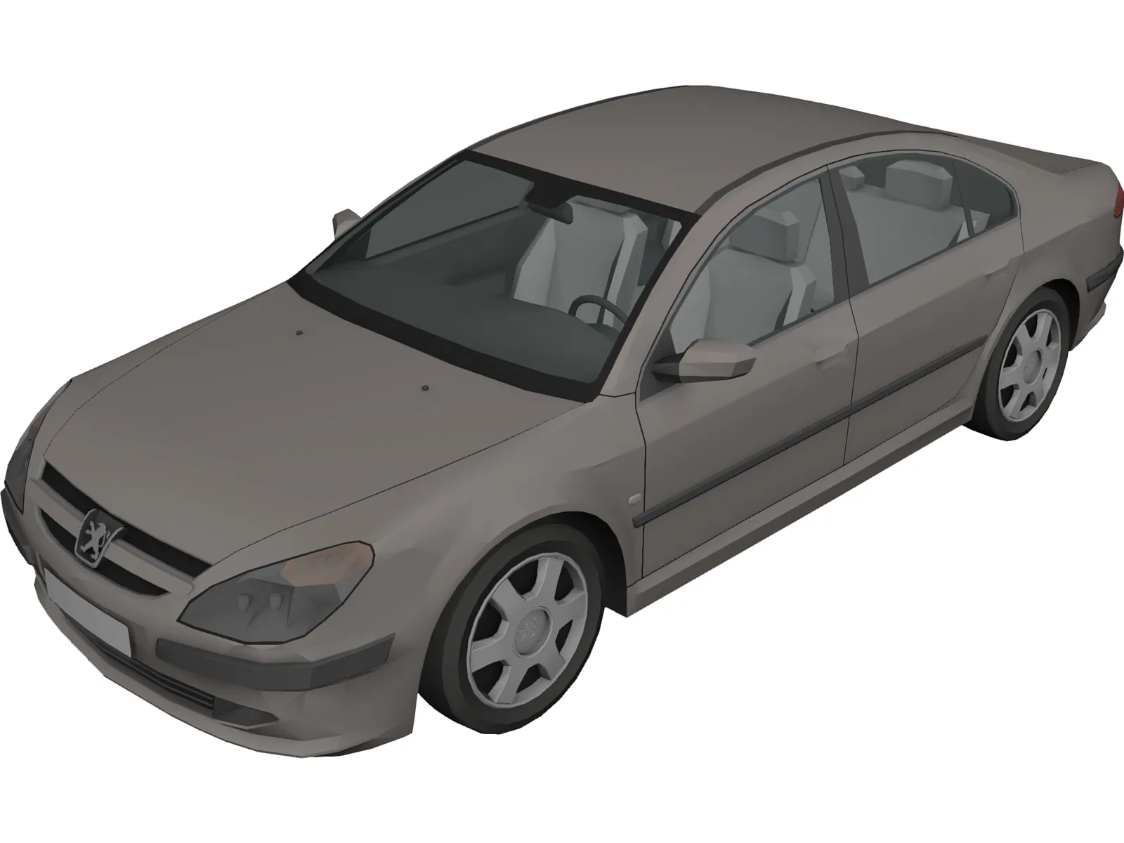 Peugeot 607 3D Model main preview