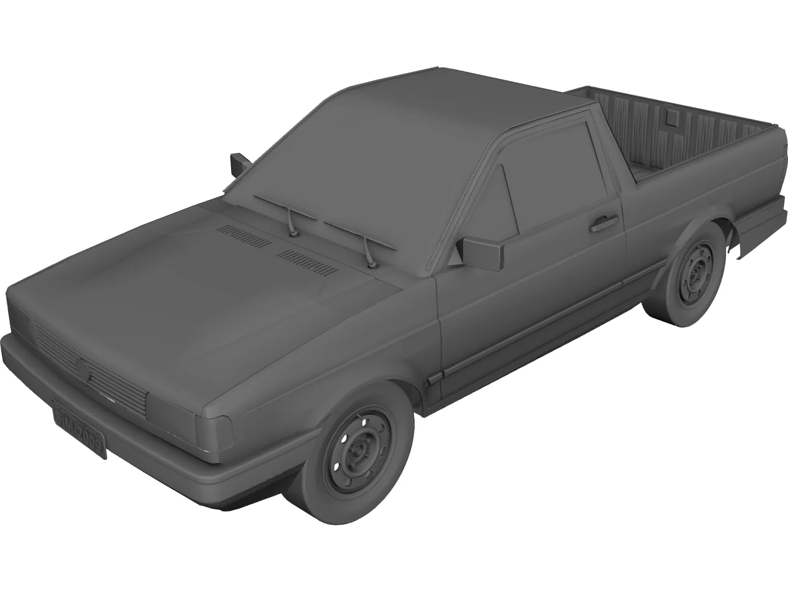 Volkswagen Saveiro 3D Model main preview