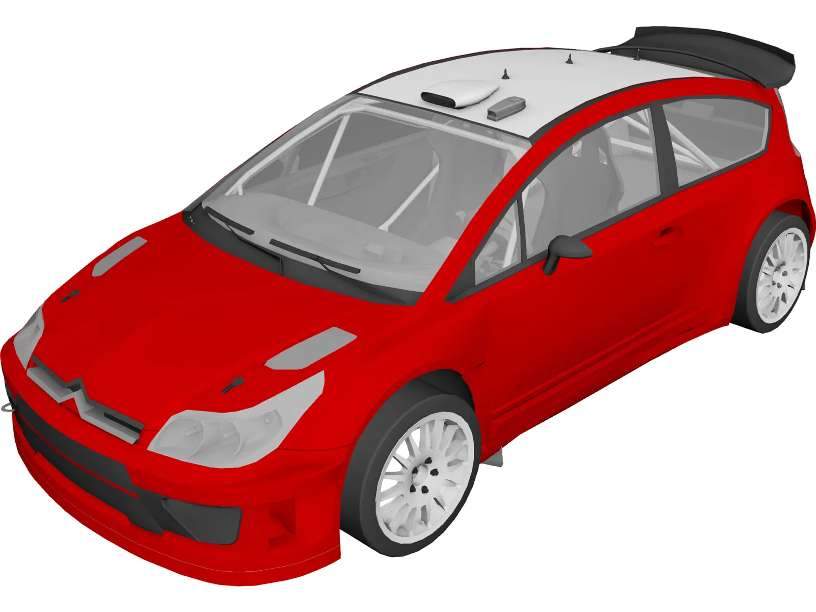 Citroen C4 WRC 3D Model main preview