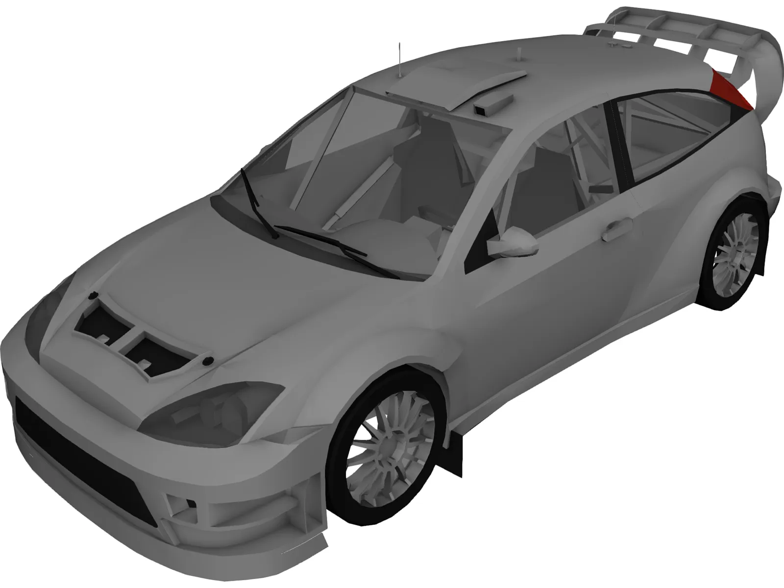 Ford Focus WRC (2003) 3D Model main preview