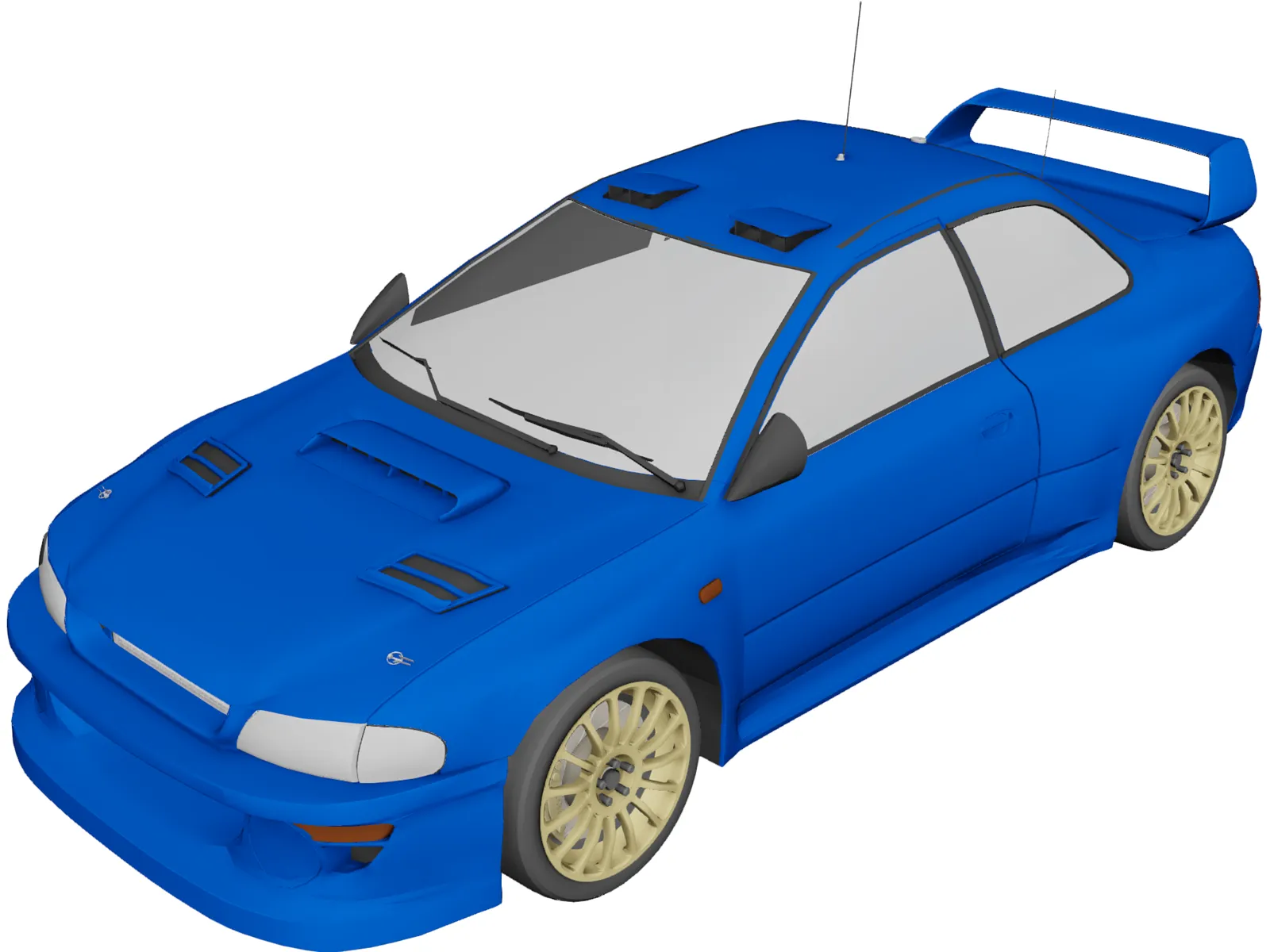 Subaru Impreza WRC (1997) 3D Model main preview
