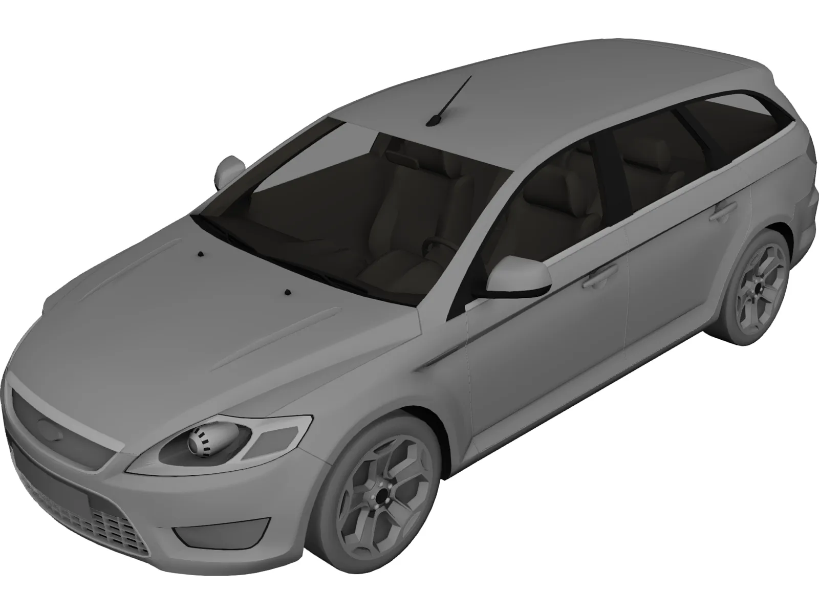 Ford Mondeo Sportbreak 3D Model main preview