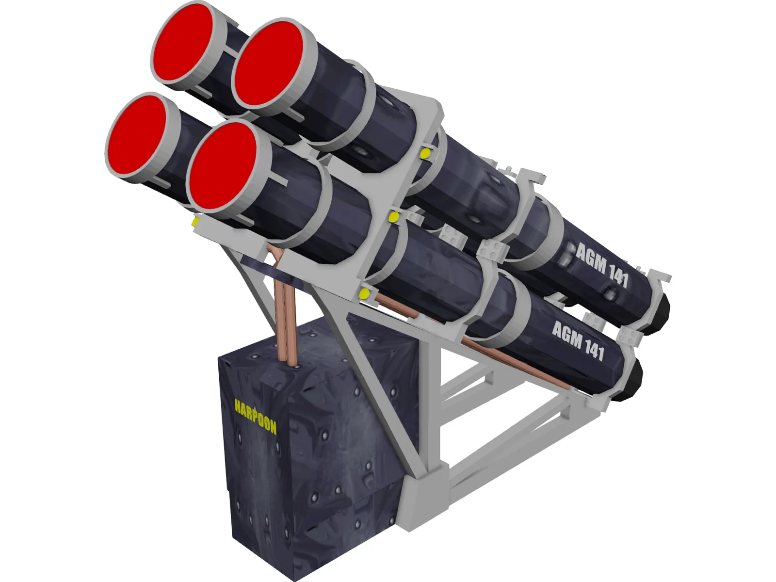 Agm141 Harpoon 3D Model main preview