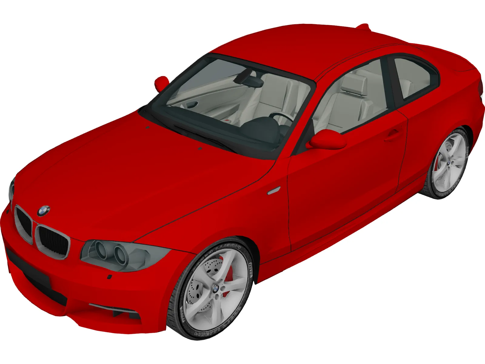 BMW 135i Coupe [E82] (2009) 3D Model main preview