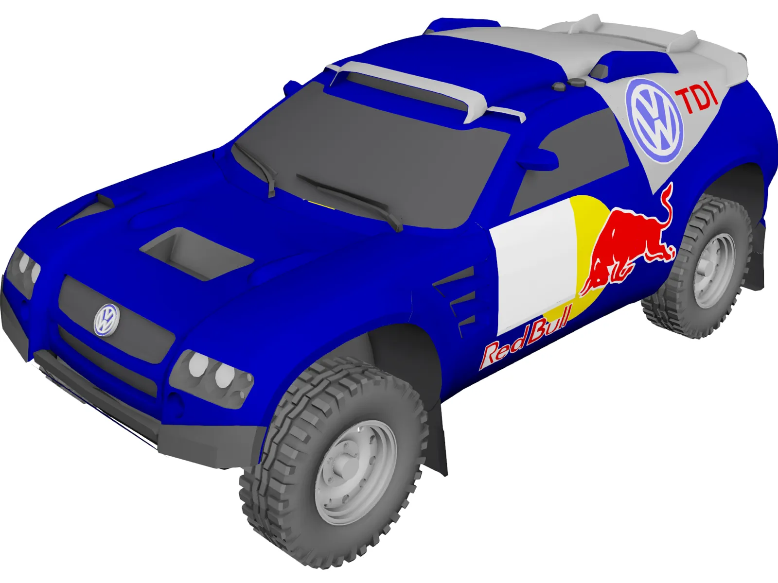 VW Touareg 3D Model main preview