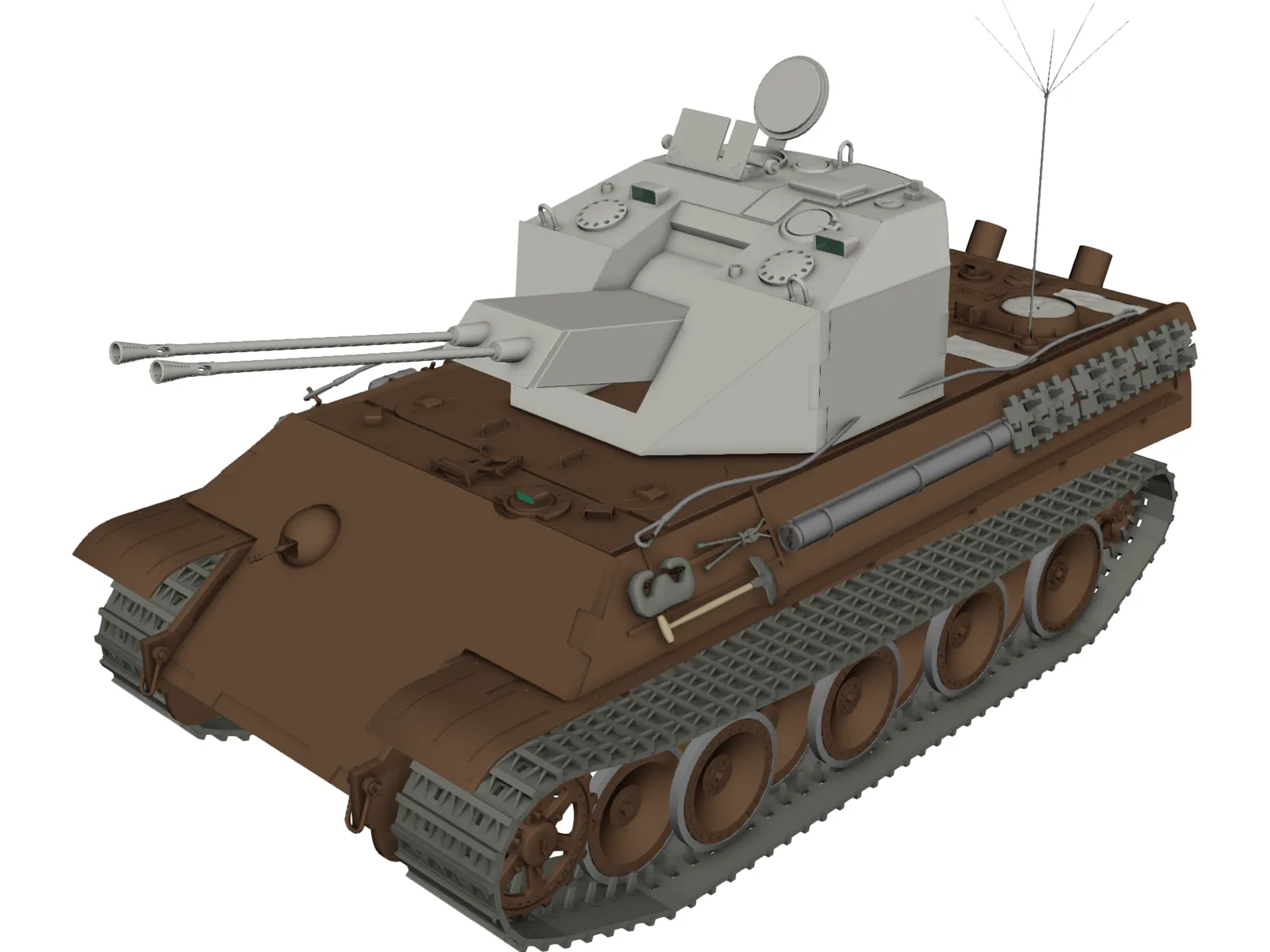 Panzer AA 3D Model main preview