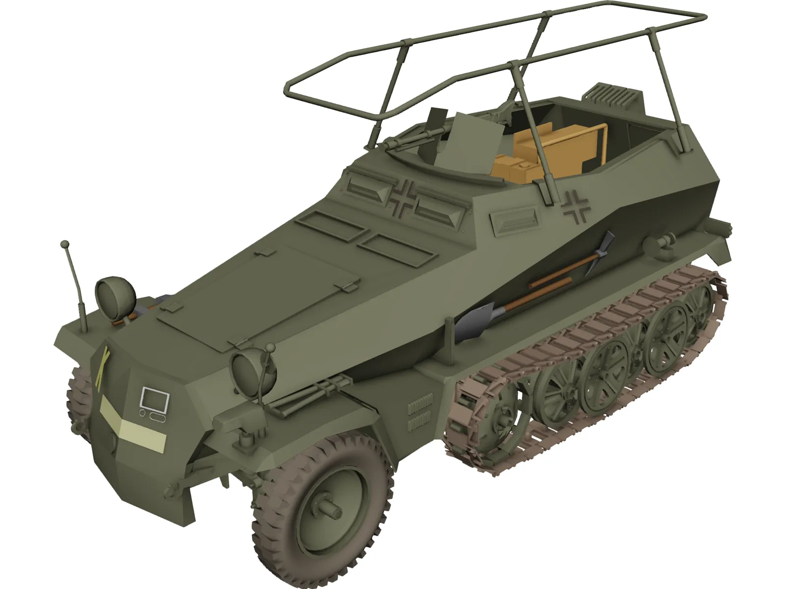 Sdkfz 250 3D Model main preview