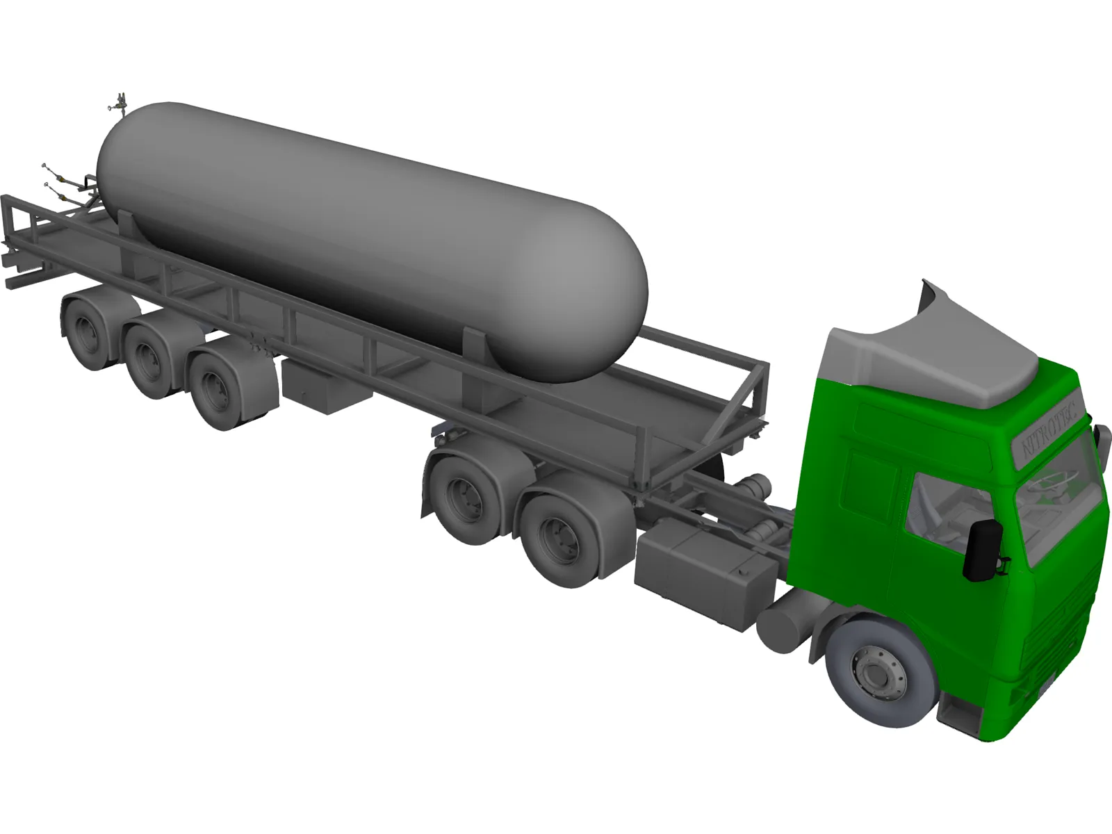 Volvo Carbon Dioxide Truck 3D Model main preview